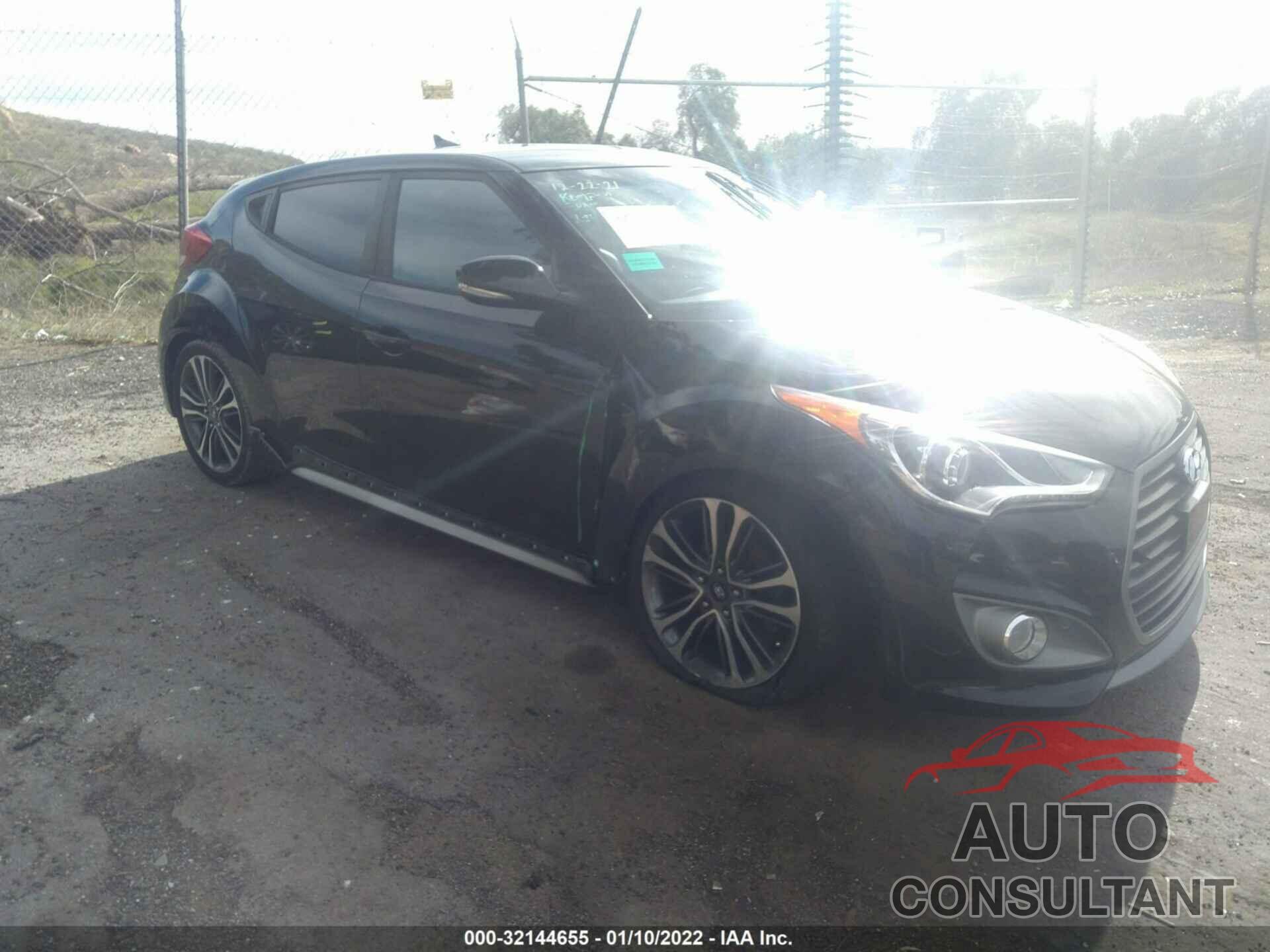 HYUNDAI VELOSTER 2017 - KMHTC6AEXHU312716