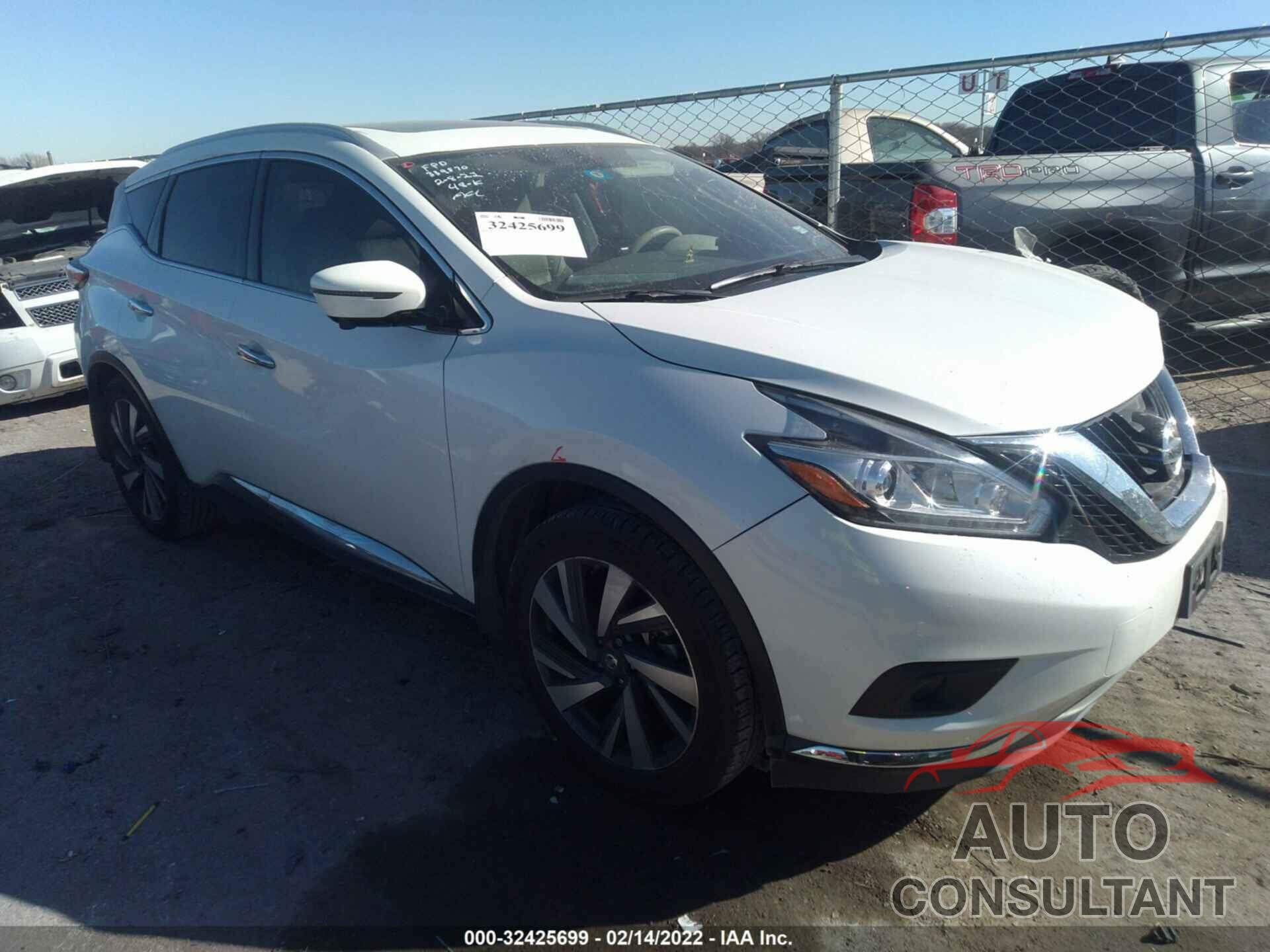 NISSAN MURANO 2016 - 5N1AZ2MH5GN153875