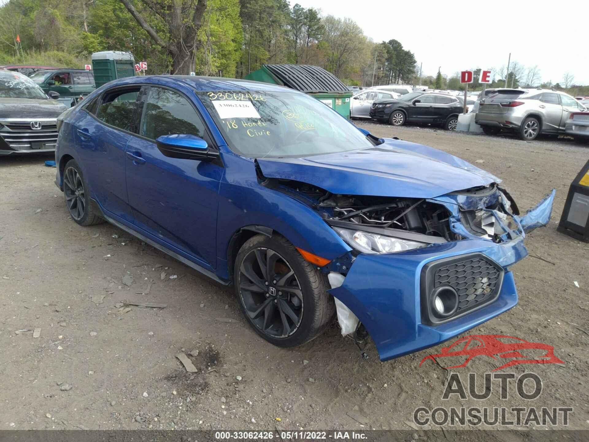 HONDA CIVIC HATCHBACK 2018 - SHHFK7H49JU416683