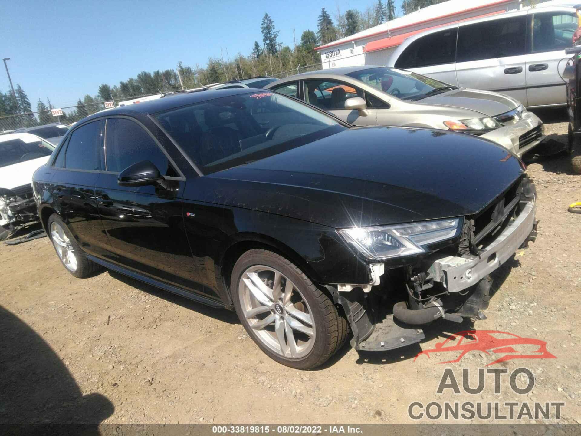 AUDI A4 2017 - WAUDNAF44HN041410