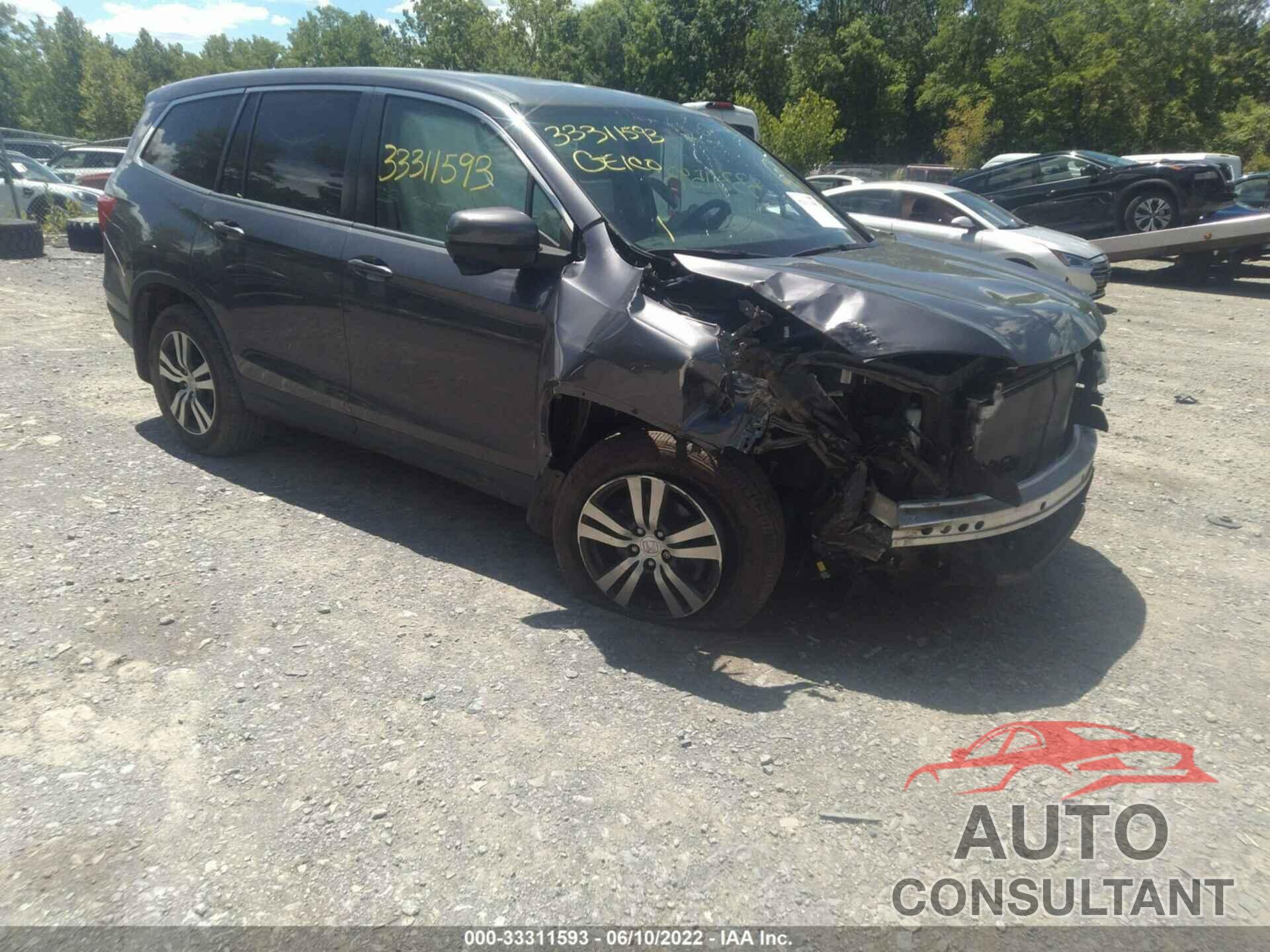 HONDA PILOT 2017 - 5FNYF6H58HB015251