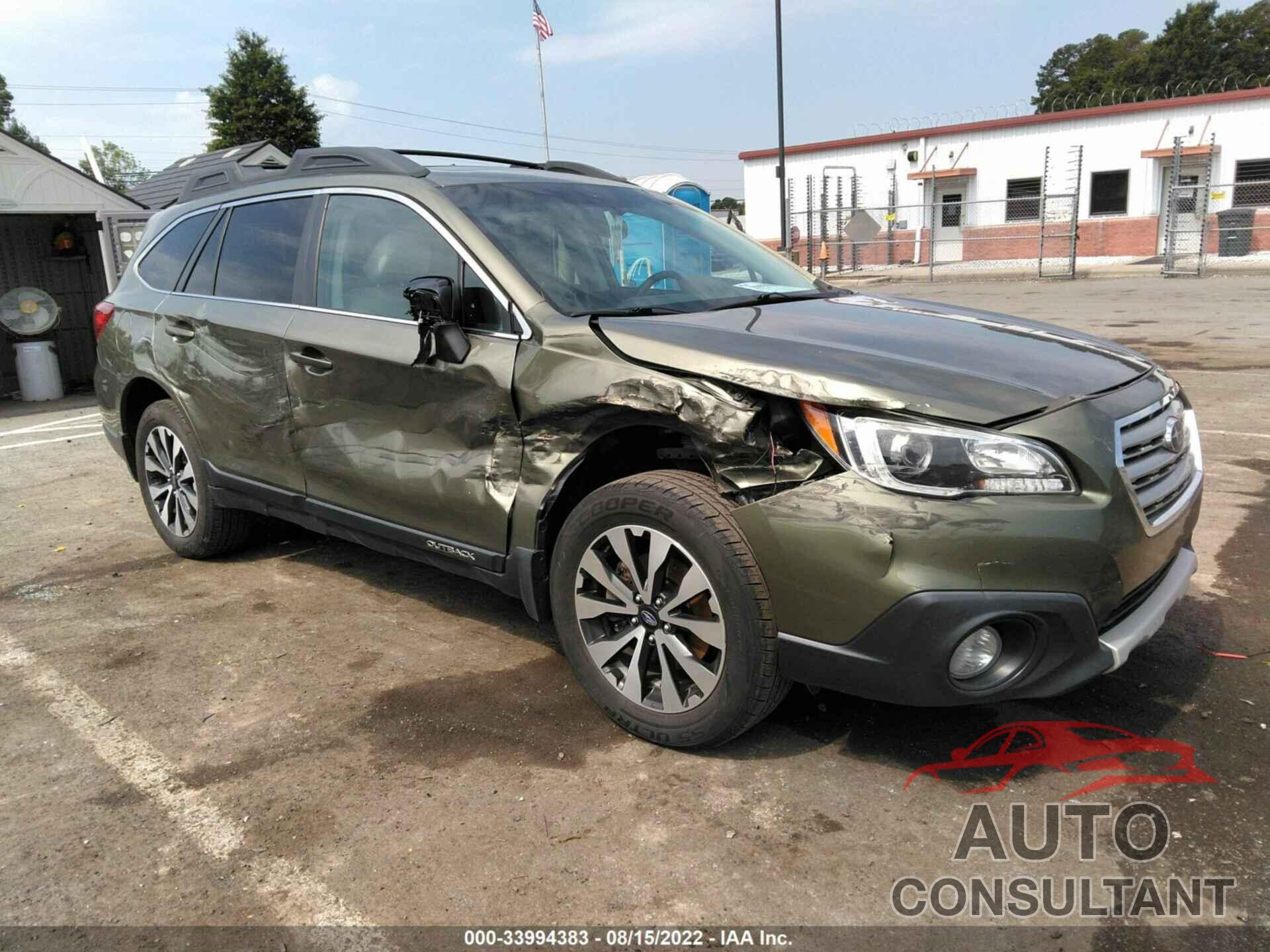 SUBARU OUTBACK 2016 - 4S4BSBLC4G3203594