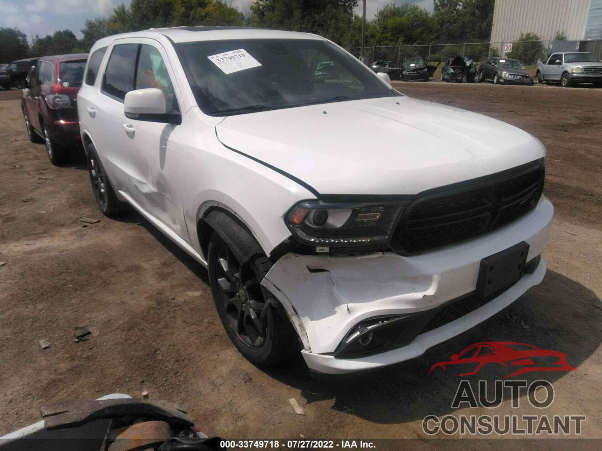 DODGE DURANGO 2016 - 1C4SDJCT2GC484531
