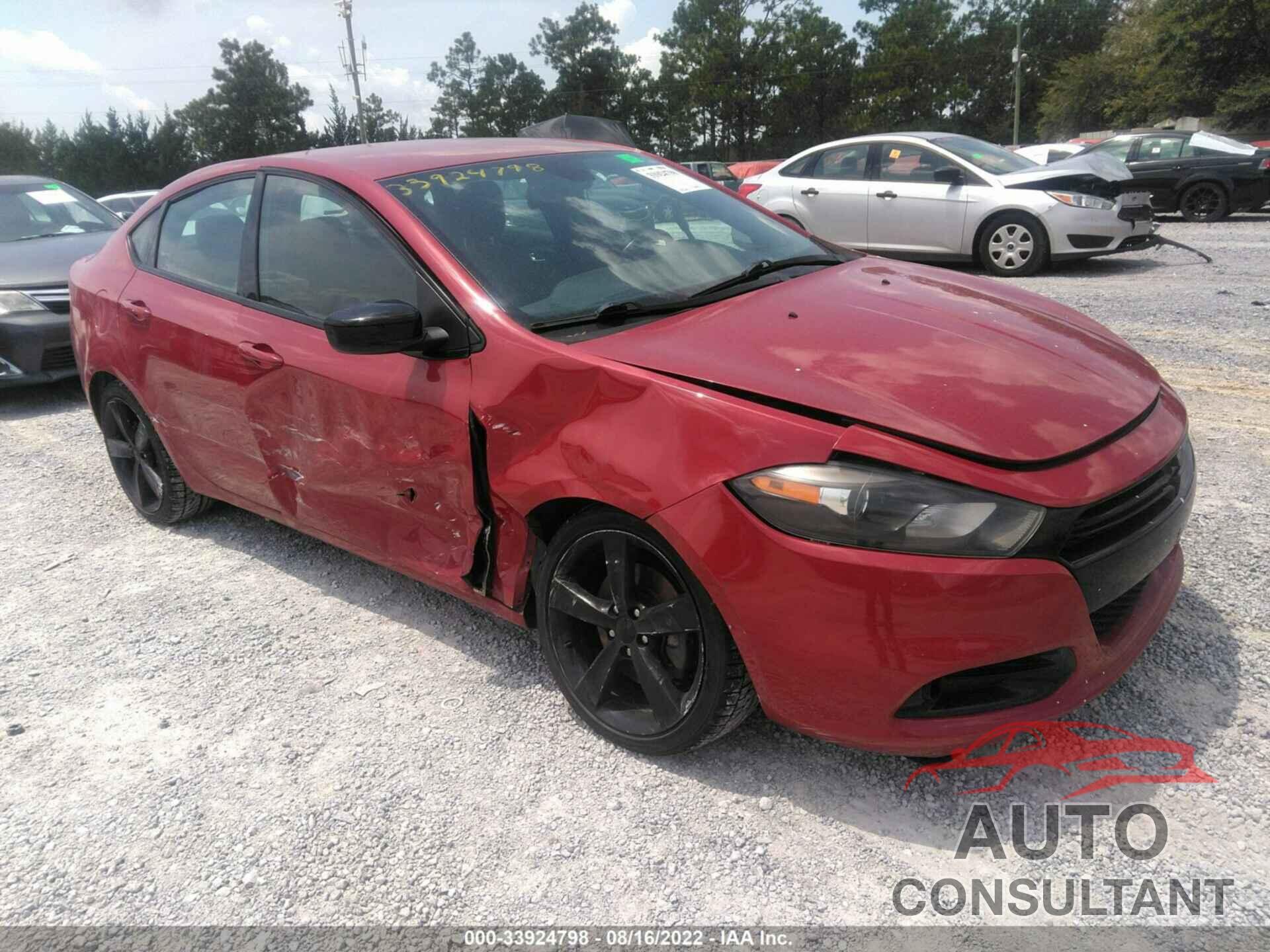 DODGE DART 2016 - 1C3CDFBB1GD506219