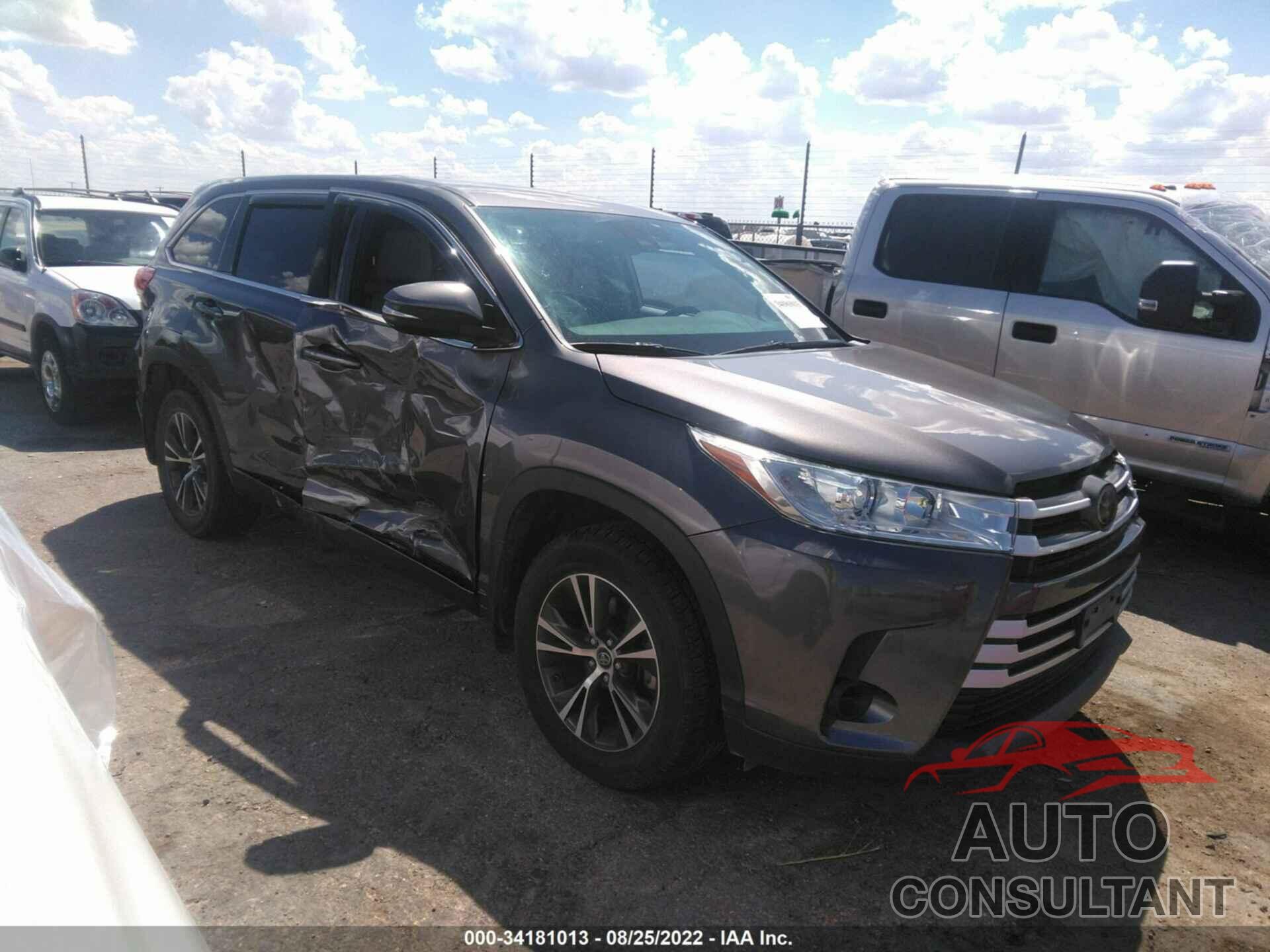 TOYOTA HIGHLANDER 2018 - 5TDZZRFH6JS254843