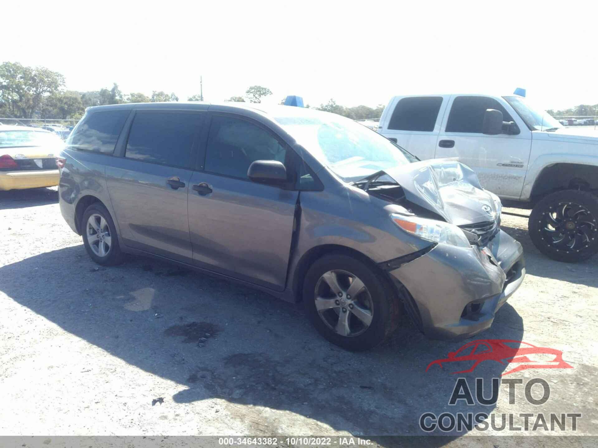 TOYOTA SIENNA 2017 - 5TDZZ3DC4HS879675