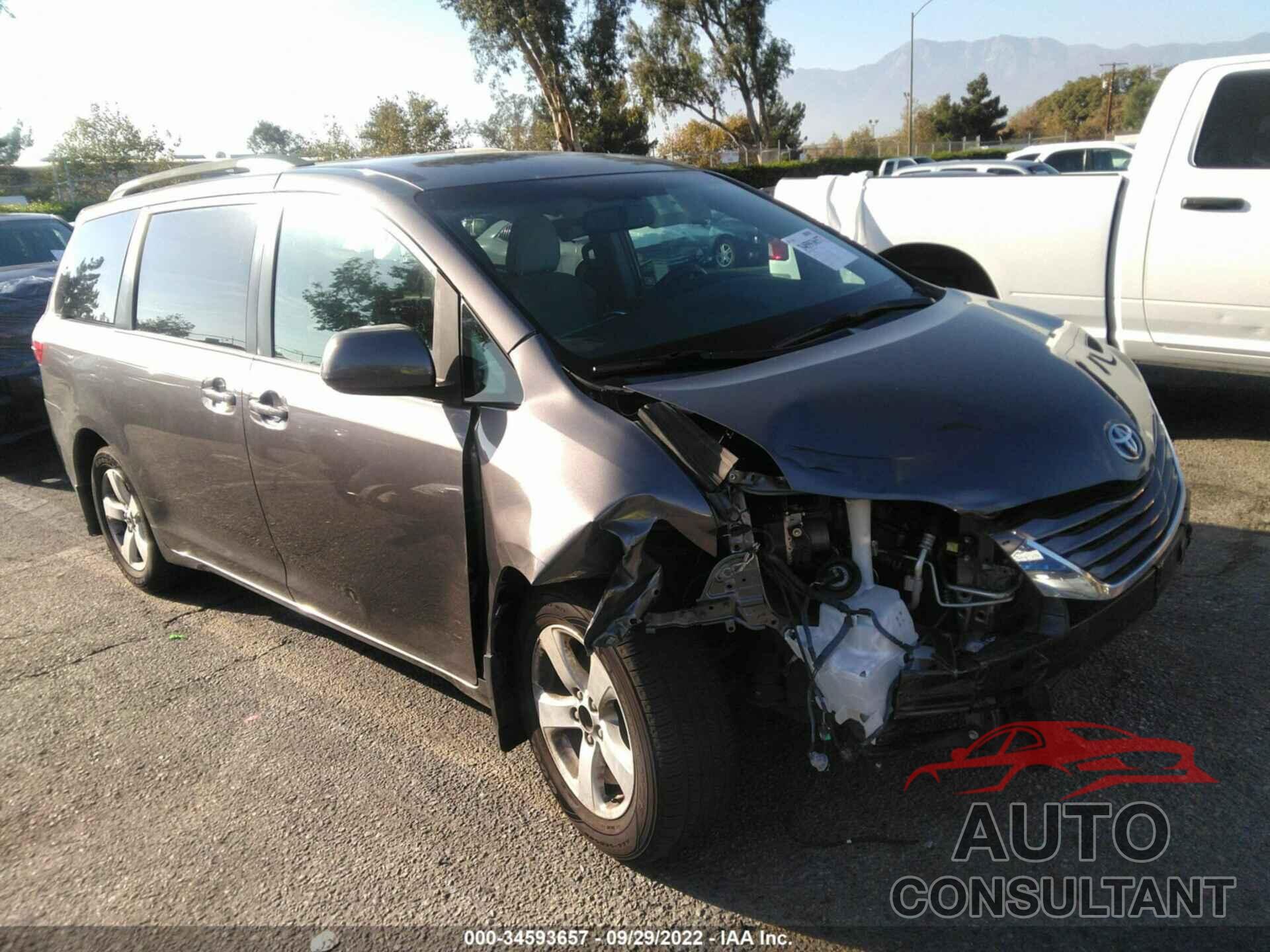 TOYOTA SIENNA 2016 - 5TDKK3DC8GS730772