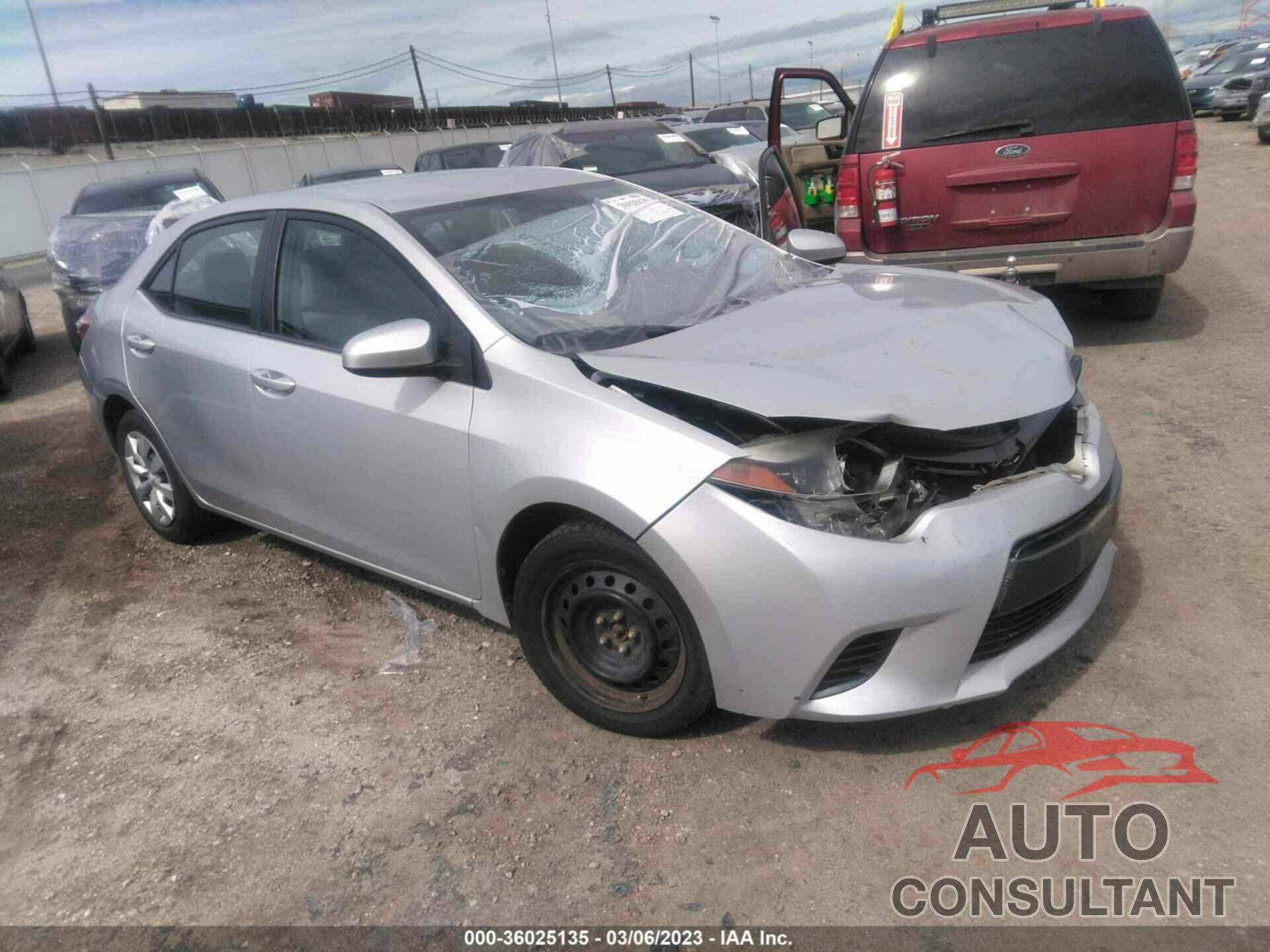 TOYOTA COROLLA 2015 - 2T1BURHE5FC373566