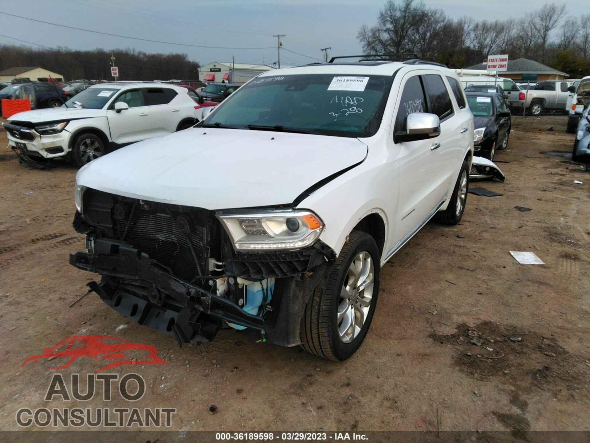 DODGE DURANGO 2016 - 1C4RDJEGXGC323214