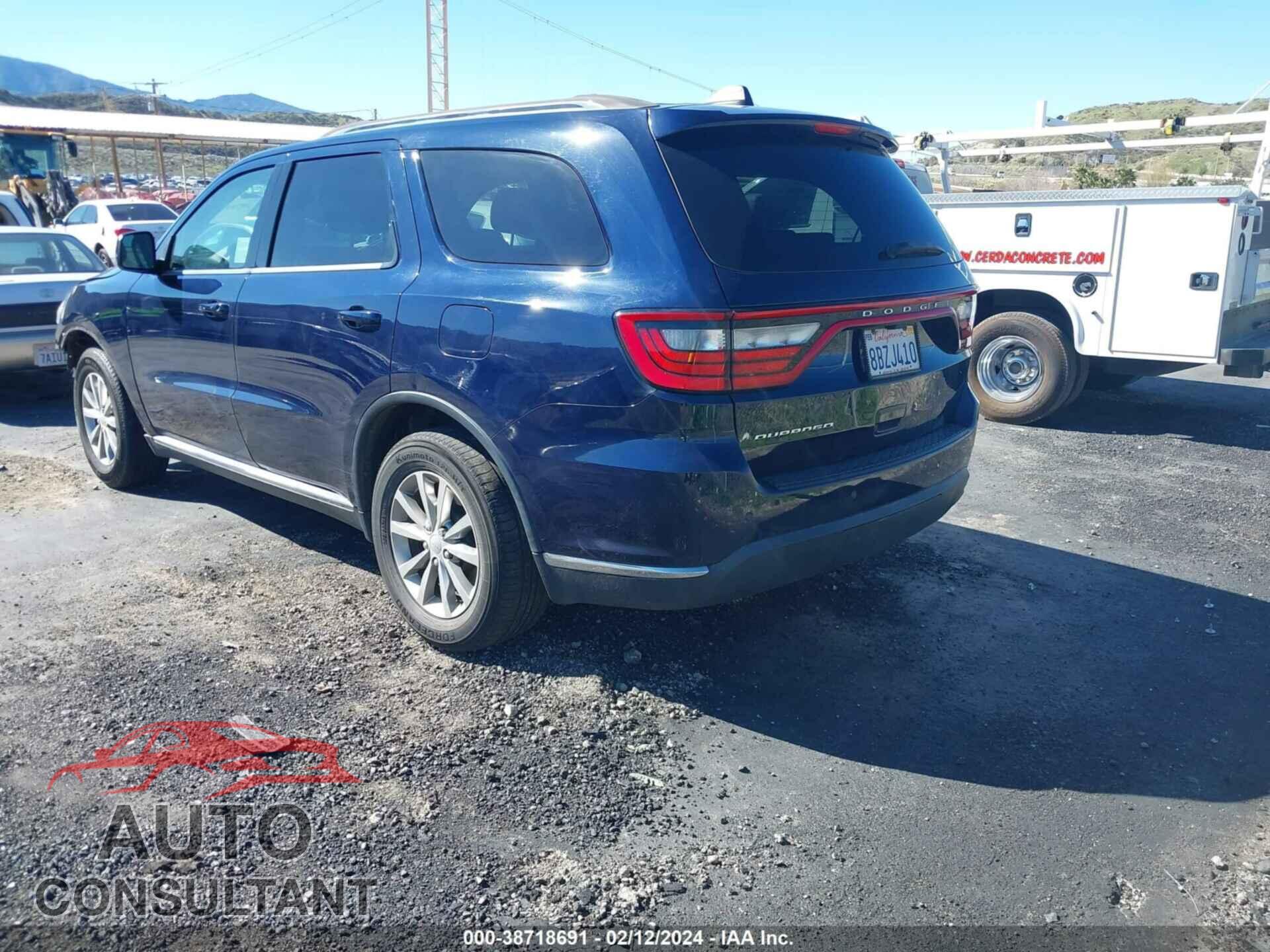 DODGE DURANGO 2017 - 1C4RDHAG3HC757734