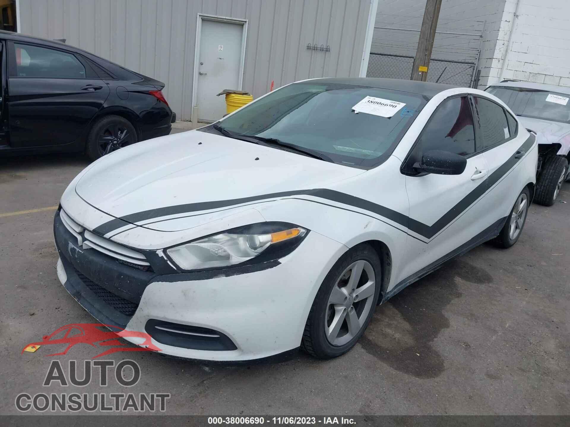 DODGE DART 2015 - 1C3CDFAAXFD344890