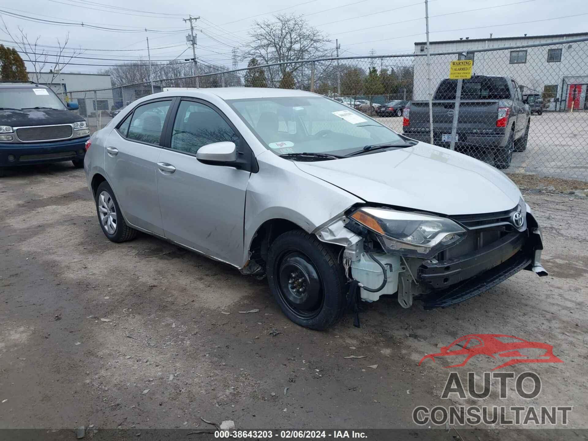 TOYOTA COROLLA 2016 - 5YFBURHE7GP526059