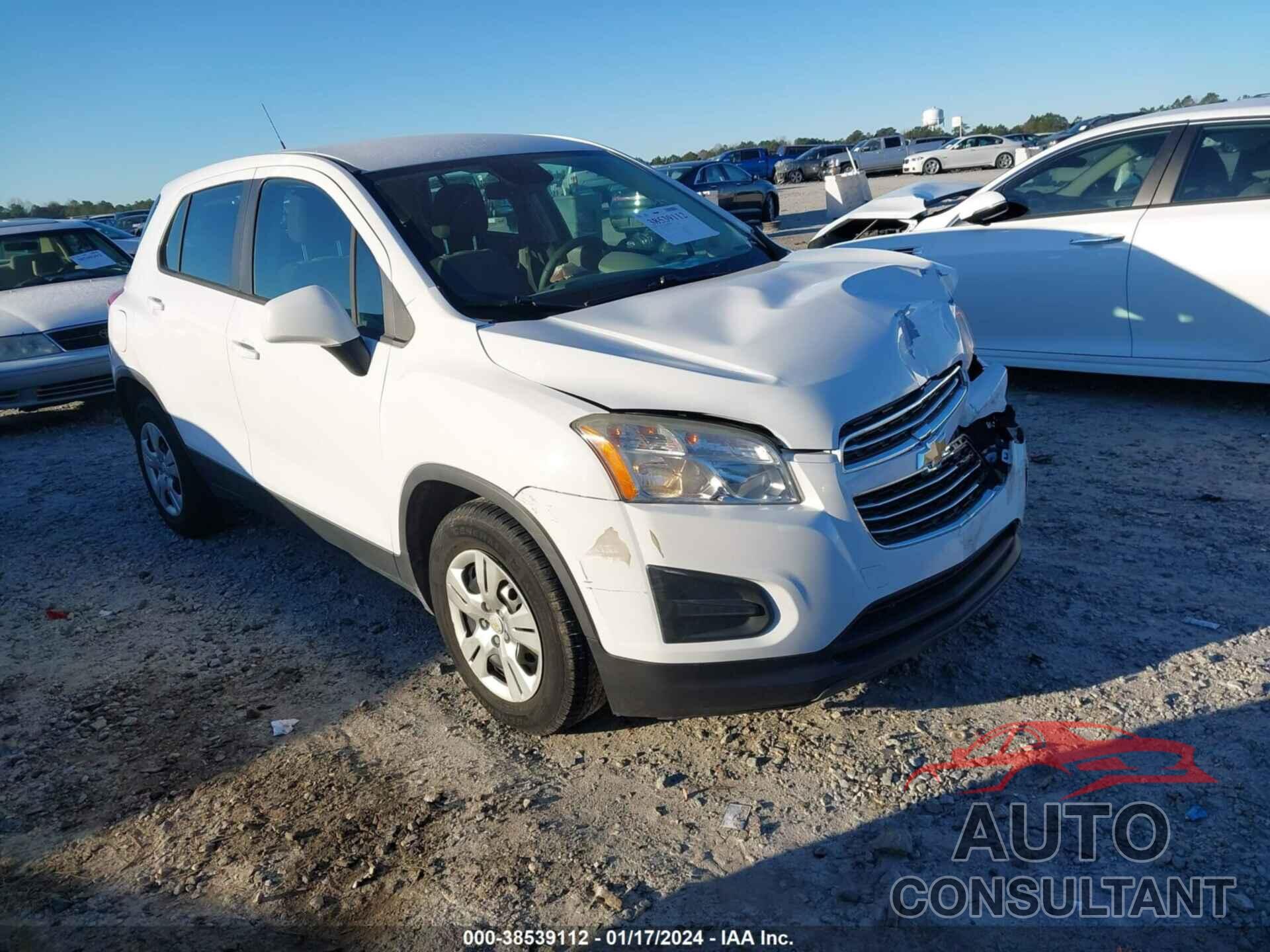 CHEVROLET TRAX 2016 - 3GNCJKSB9GL142467