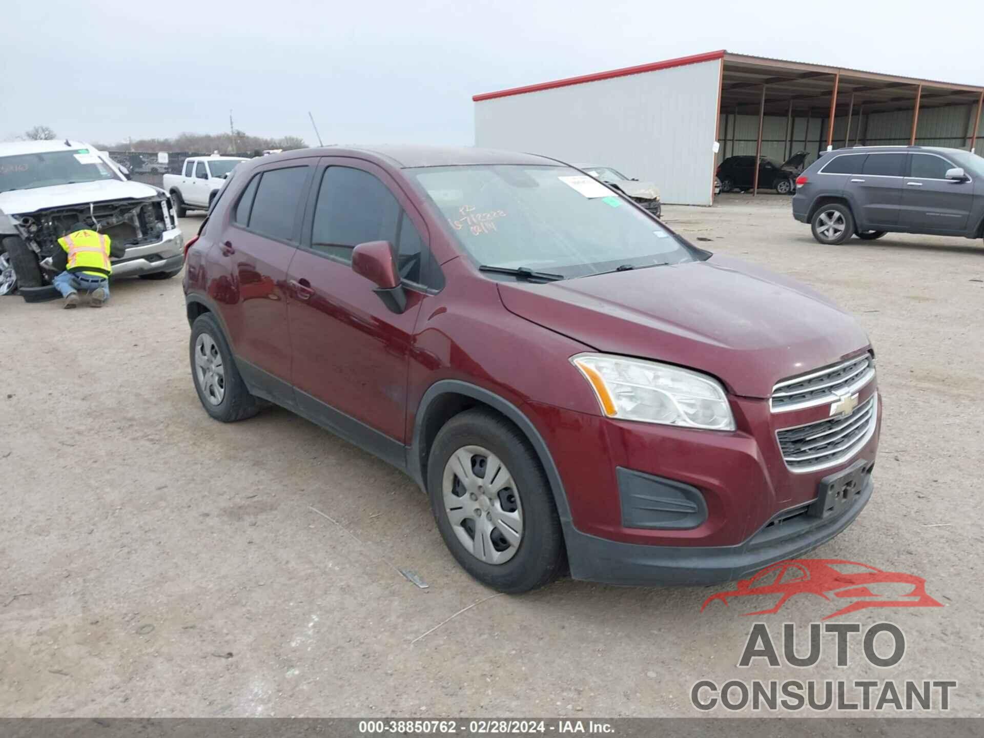 CHEVROLET TRAX 2016 - 3GNCJKSB2GL236657