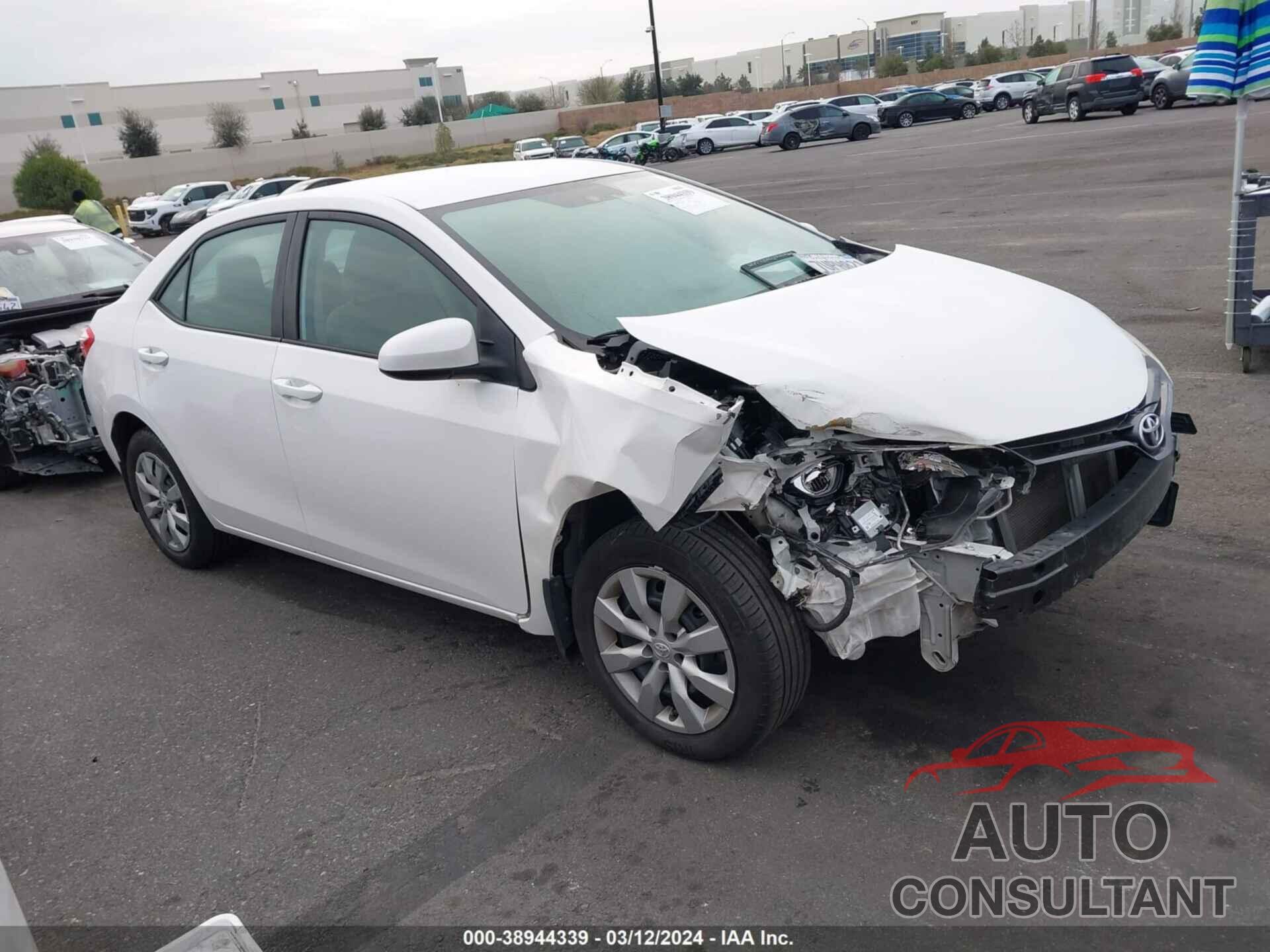 TOYOTA COROLLA 2016 - 5YFBURHE5GP403053