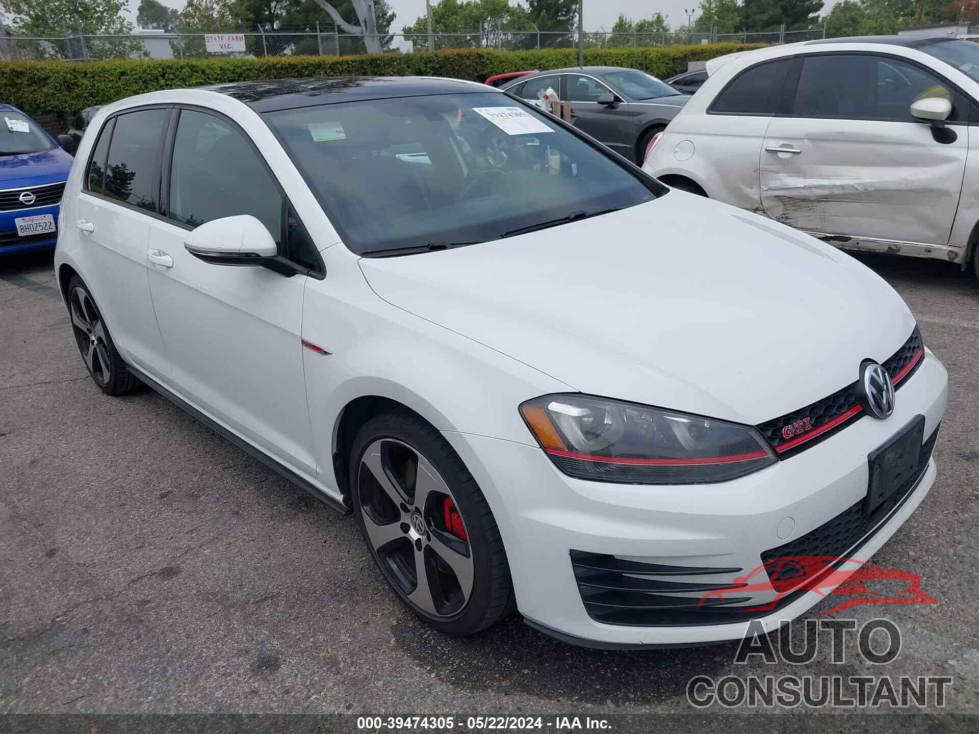 VOLKSWAGEN GOLF GTI 2017 - 3VW447AU5HM075038