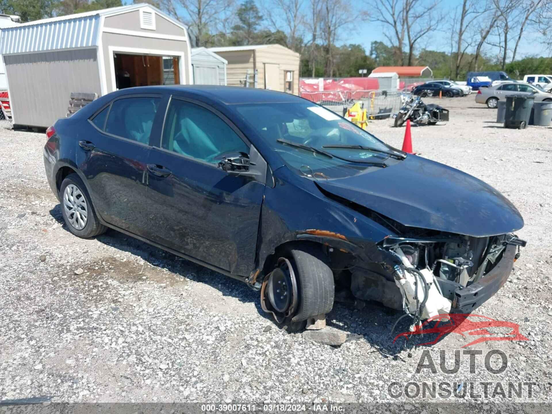 TOYOTA COROLLA 2019 - 2T1BURHE5KC135436