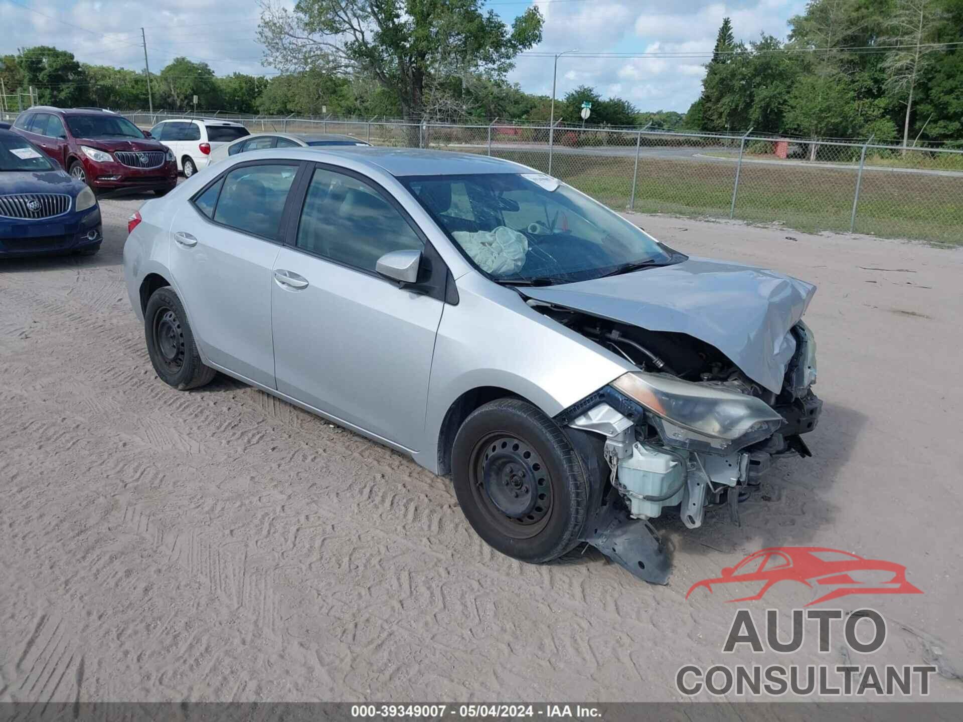 TOYOTA COROLLA 2016 - 2T1BURHE0GC494989