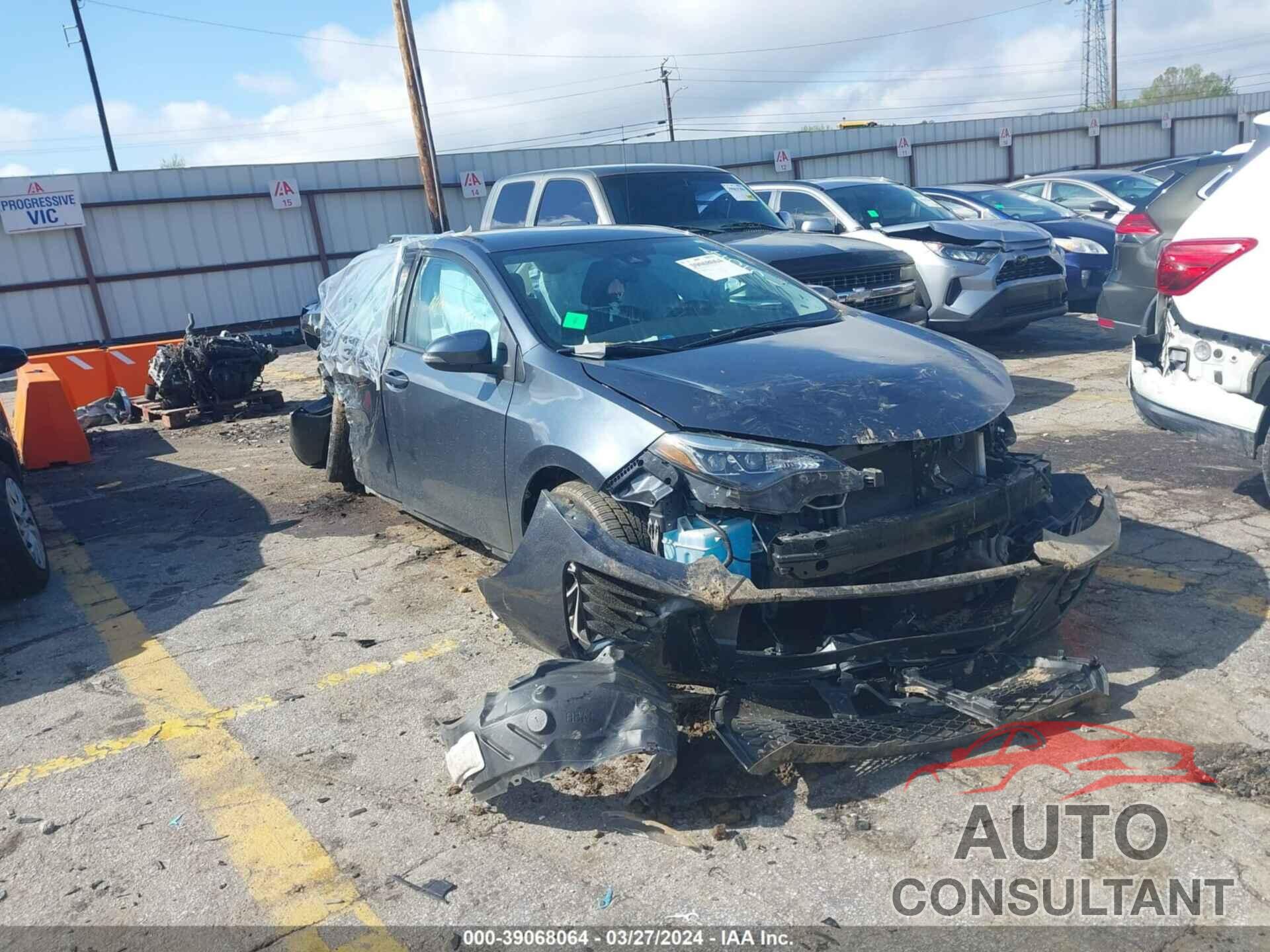TOYOTA COROLLA 2019 - 2T1BURHE6KC214551