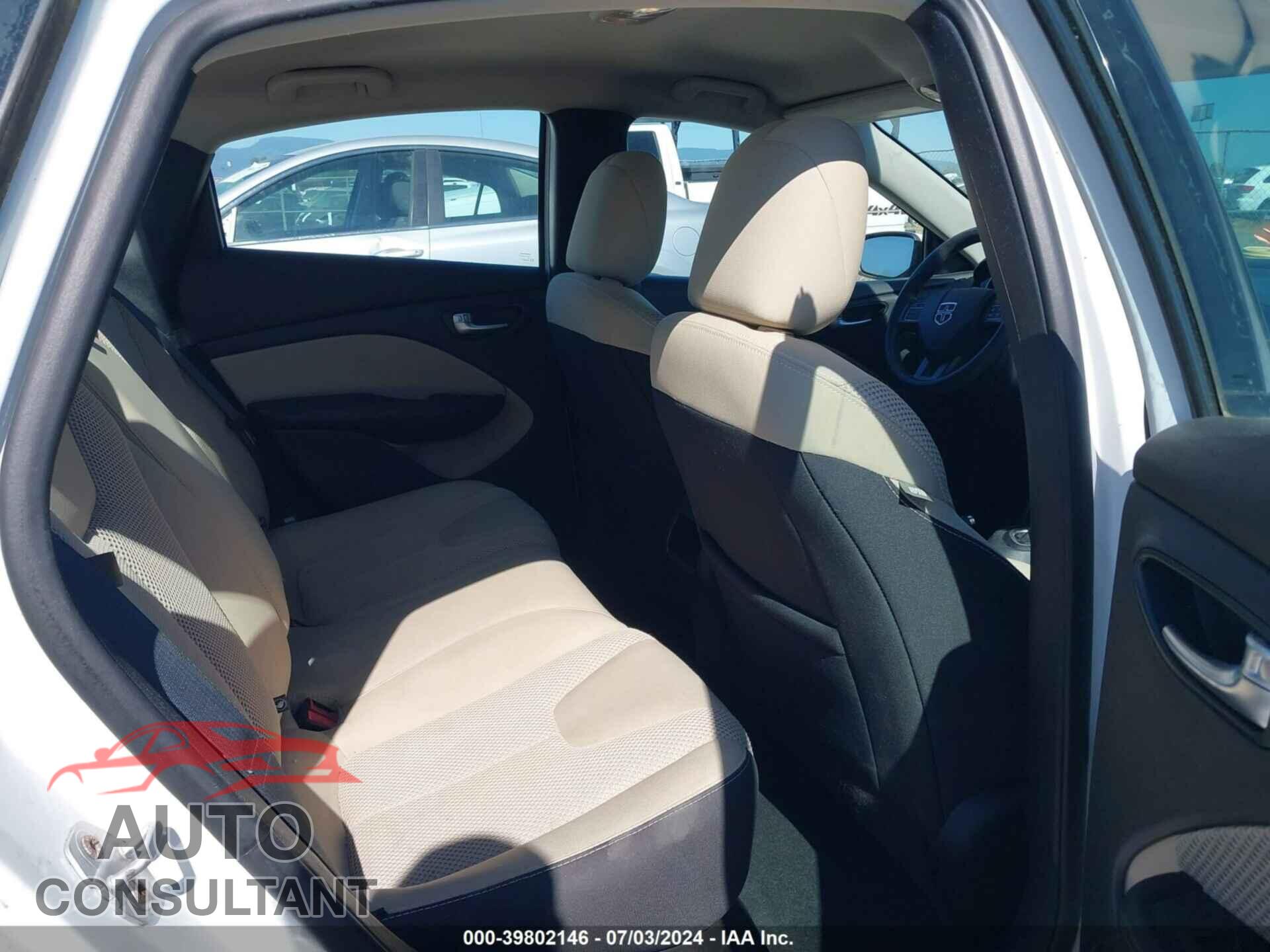 DODGE DART 2015 - 1C3CDFBB0FD227505
