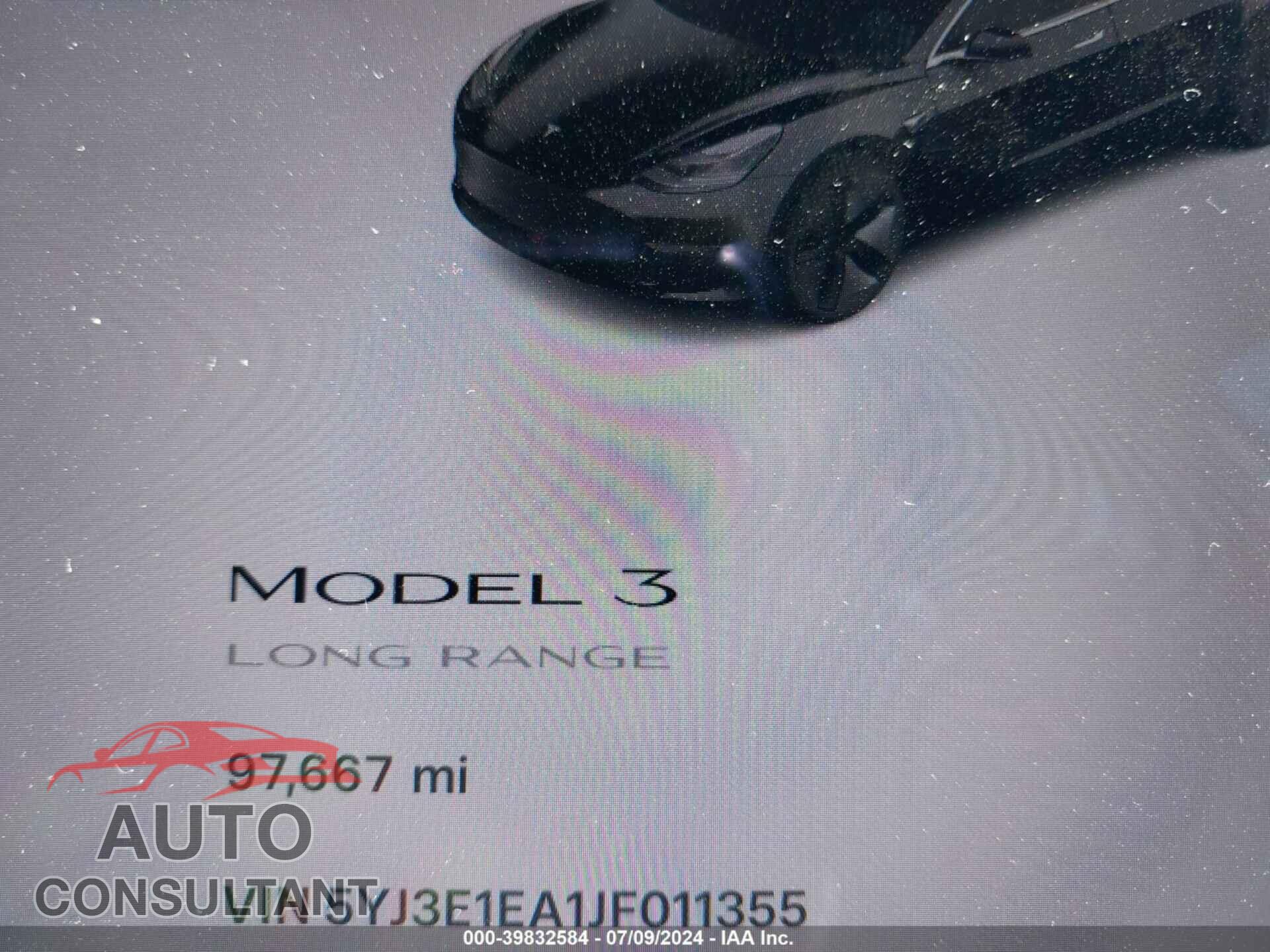 TESLA MODEL 3 2018 - 5YJ3E1EA1JF011355