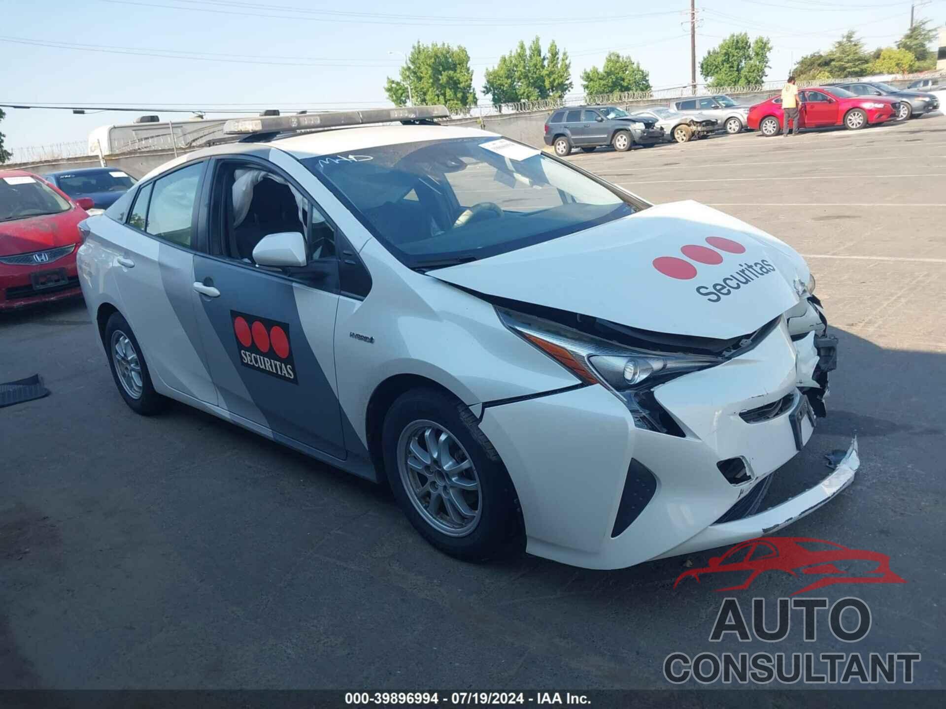 TOYOTA PRIUS 2017 - JTDKBRFU1H3035450