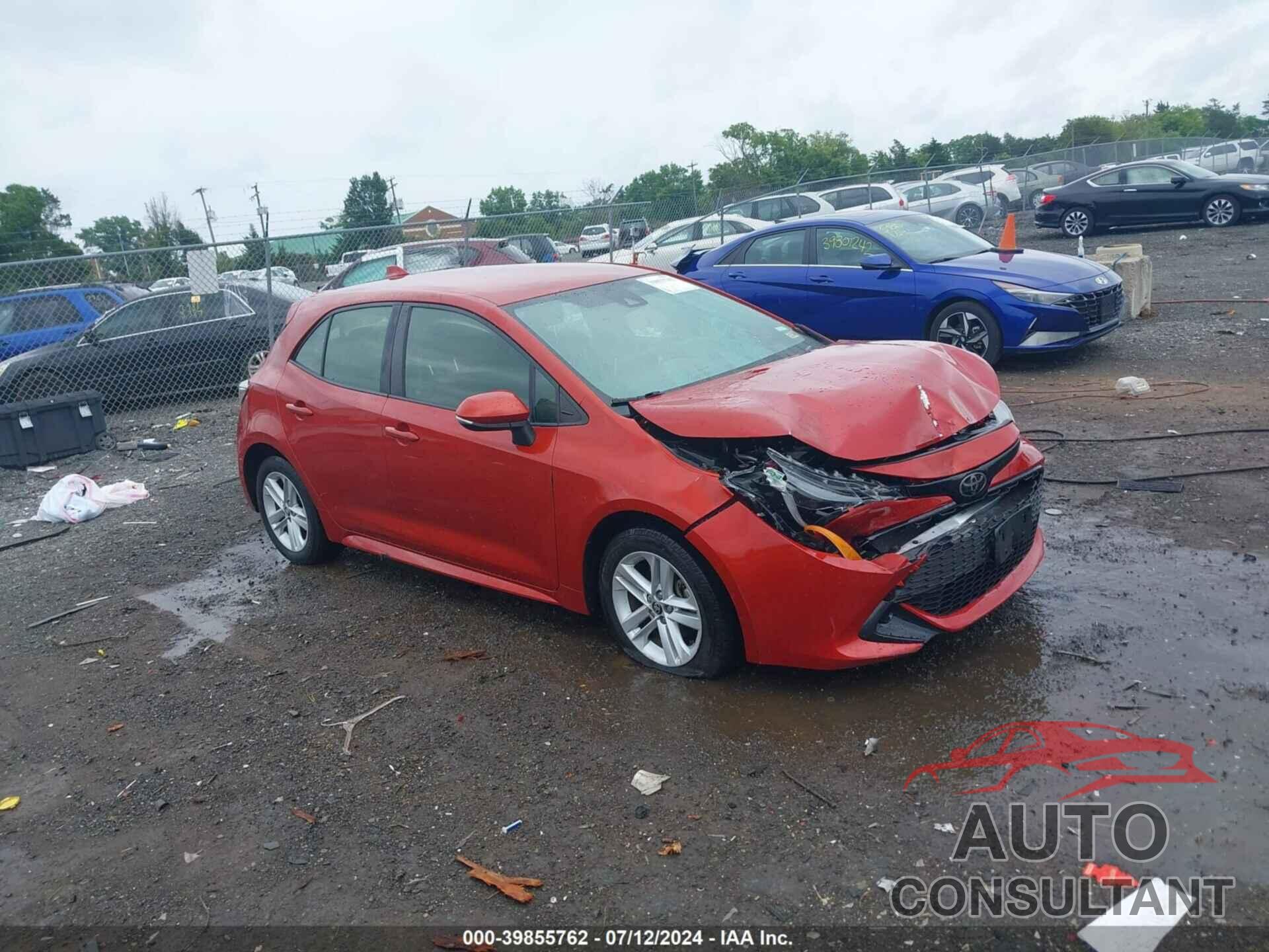 TOYOTA COROLLA 2019 - JTNK4RBE4K3066638