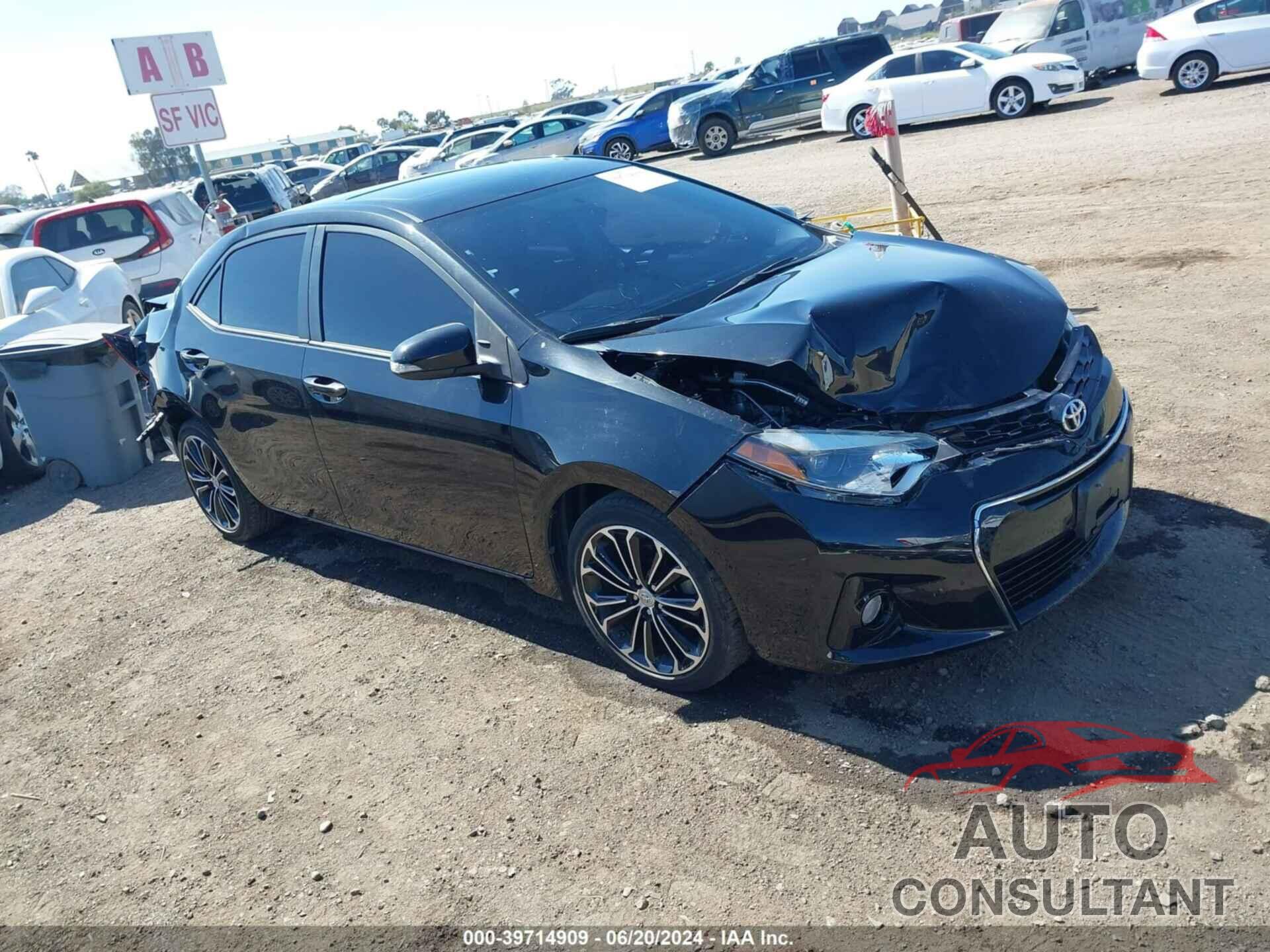 TOYOTA COROLLA 2015 - 5YFBURHE8FP266950