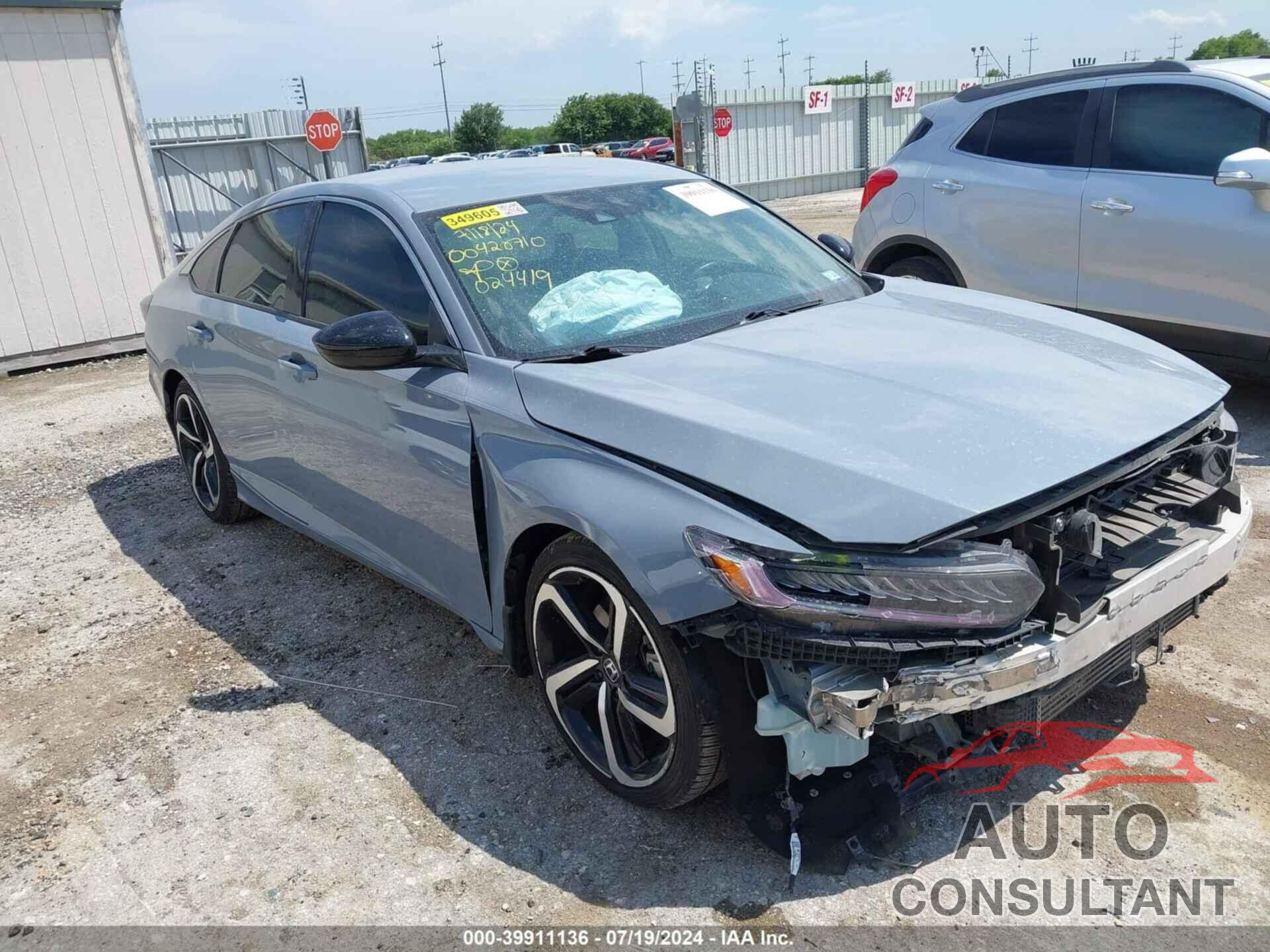 HONDA ACCORD 2021 - 1HGCV1F41MA024419