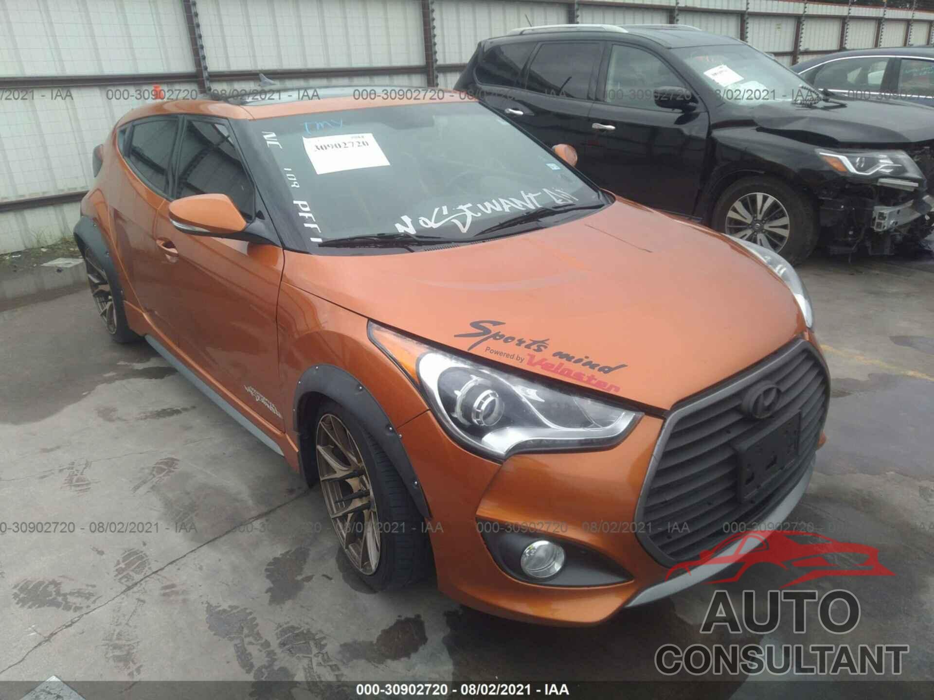 HYUNDAI VELOSTER 2016 - KMHTC6AE4GU262863