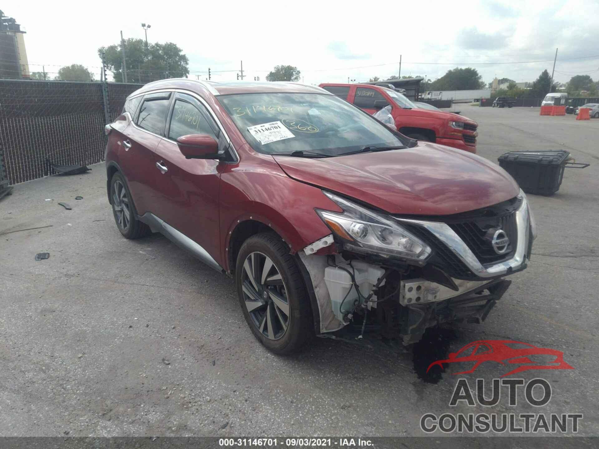 NISSAN MURANO 2017 - 5N1AZ2MG8HN171179