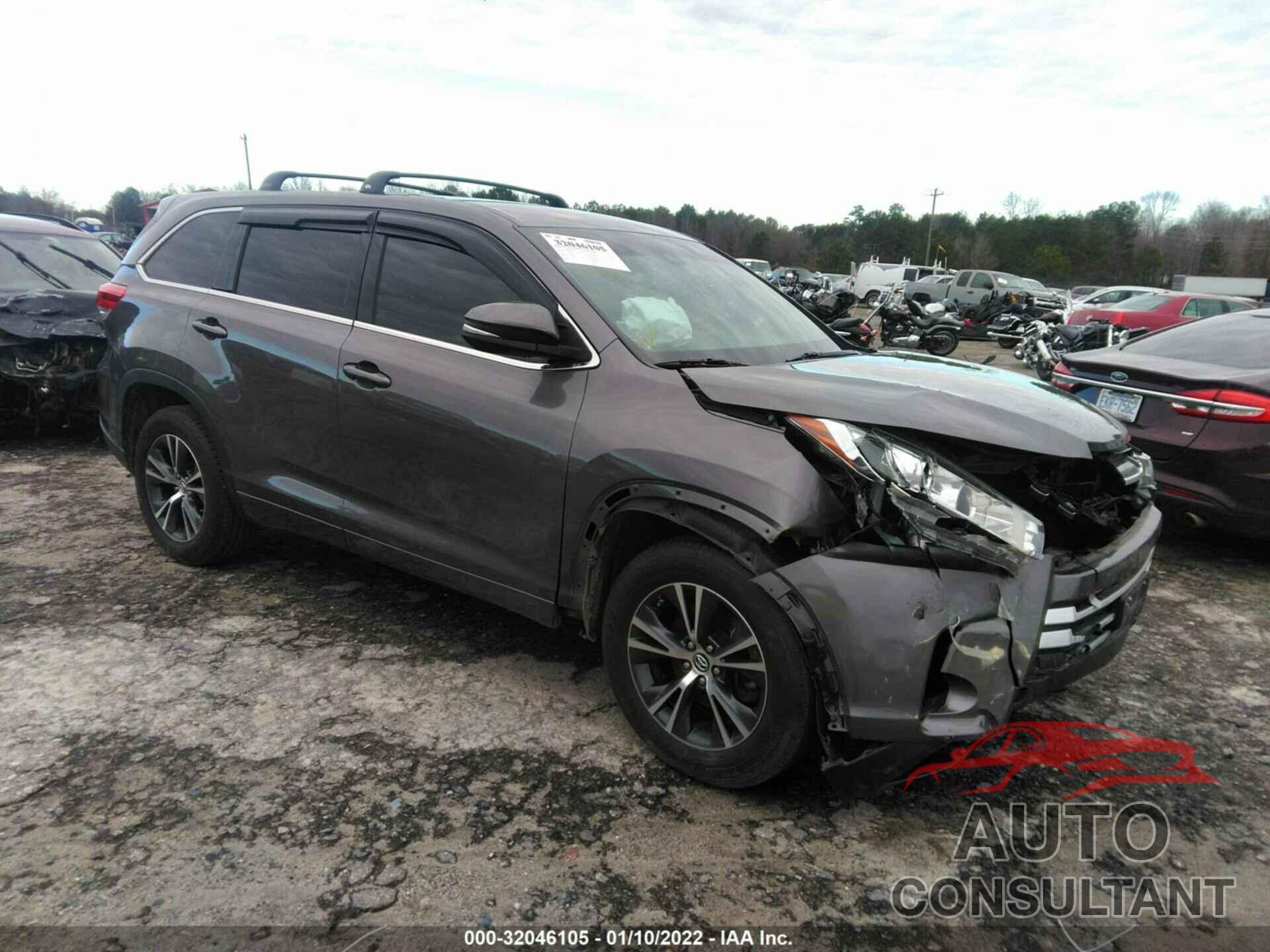 TOYOTA HIGHLANDER 2017 - 5TDZARFHXHS025745
