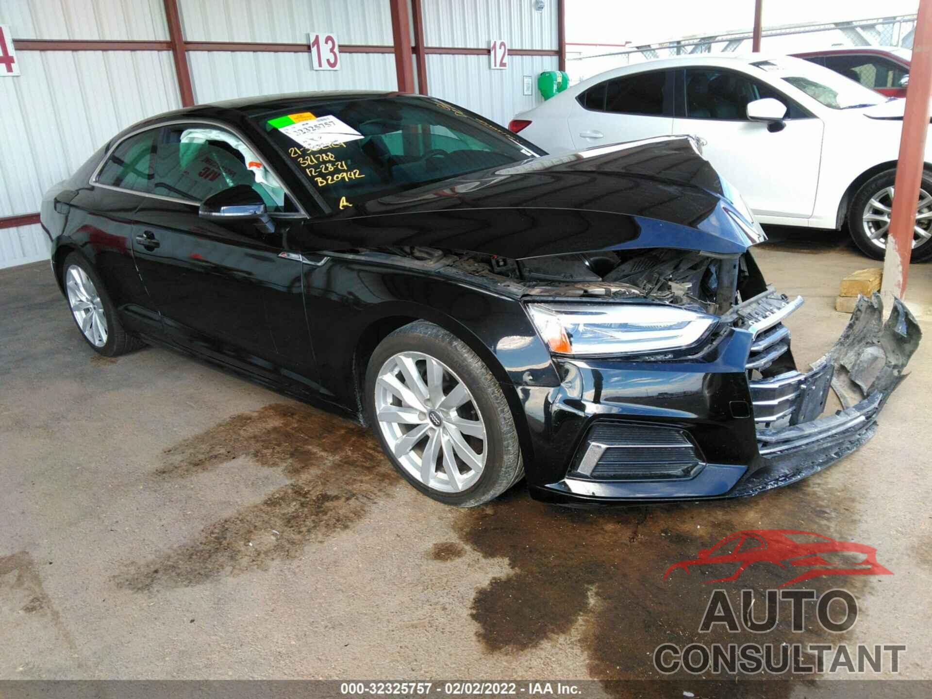 AUDI A5 COUPE 2018 - WAUNNAF54JA004027