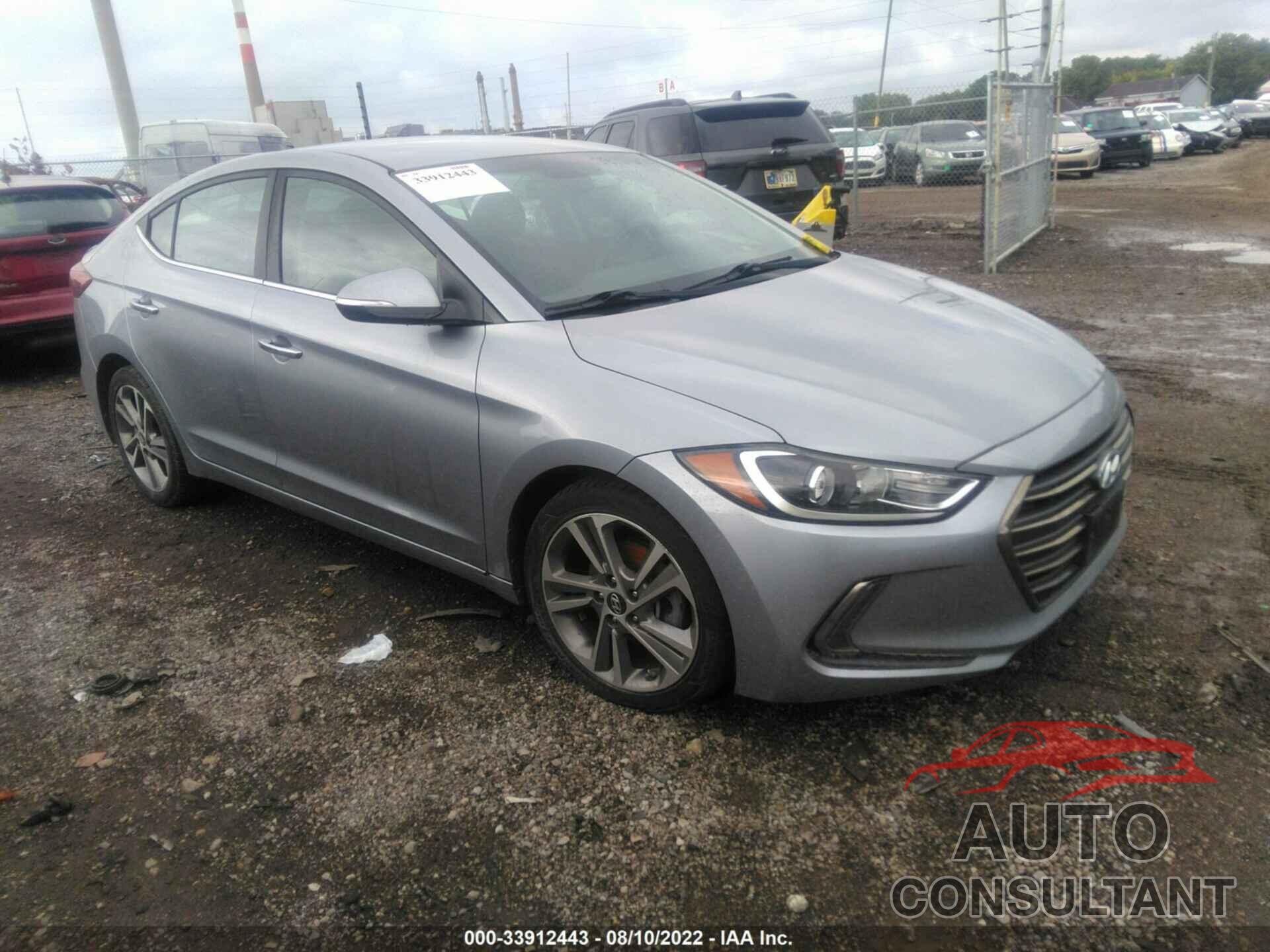 HYUNDAI ELANTRA 2017 - 5NPD84LFXHH154697