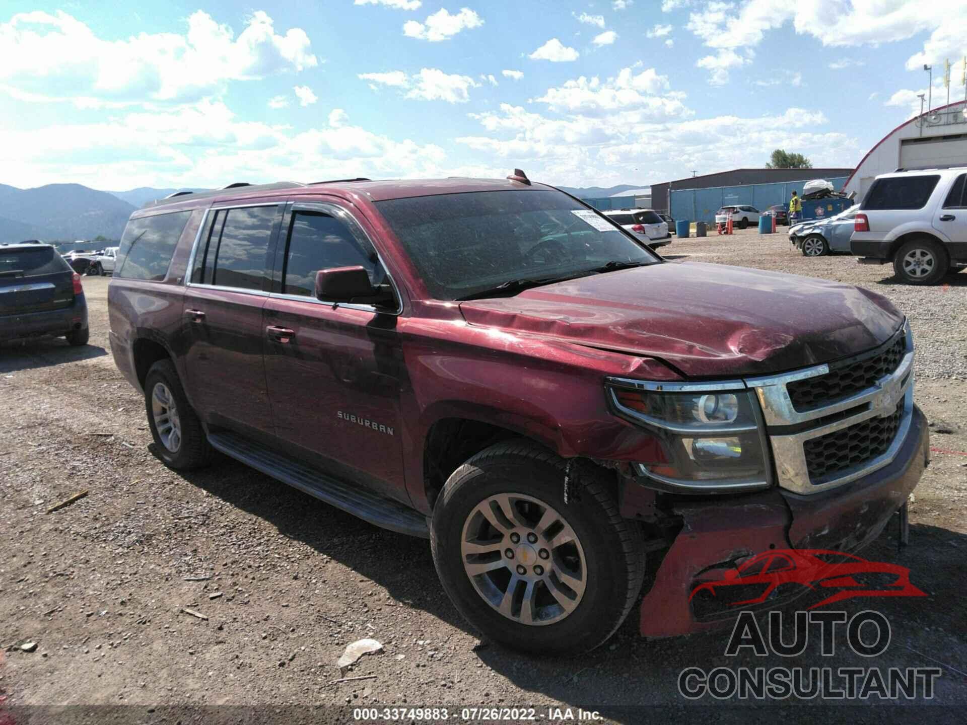 CHEVROLET SUBURBAN 2016 - 1GNSKHKC5GR241008