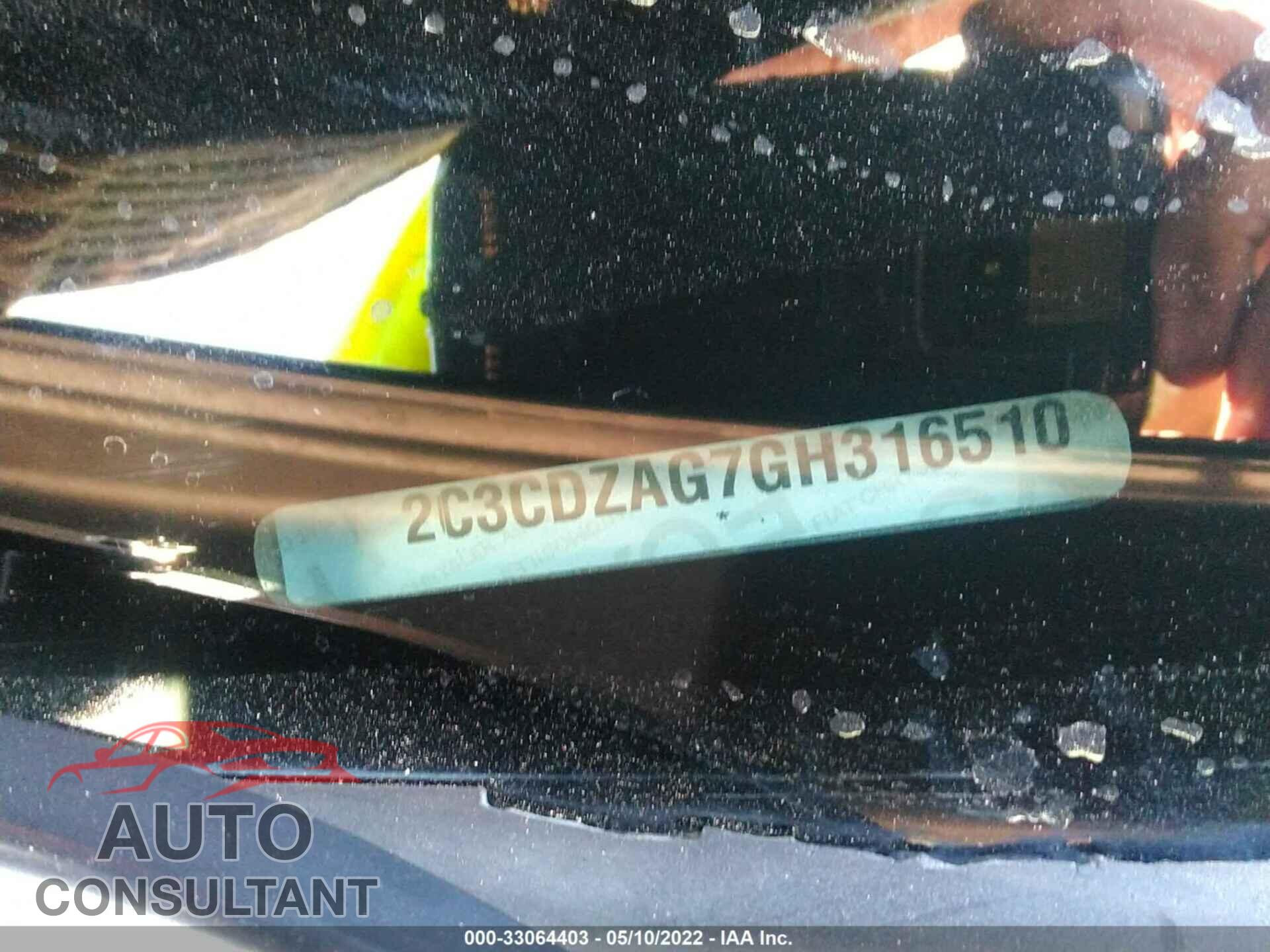 DODGE CHALLENGER 2016 - 2C3CDZAG7GH316510