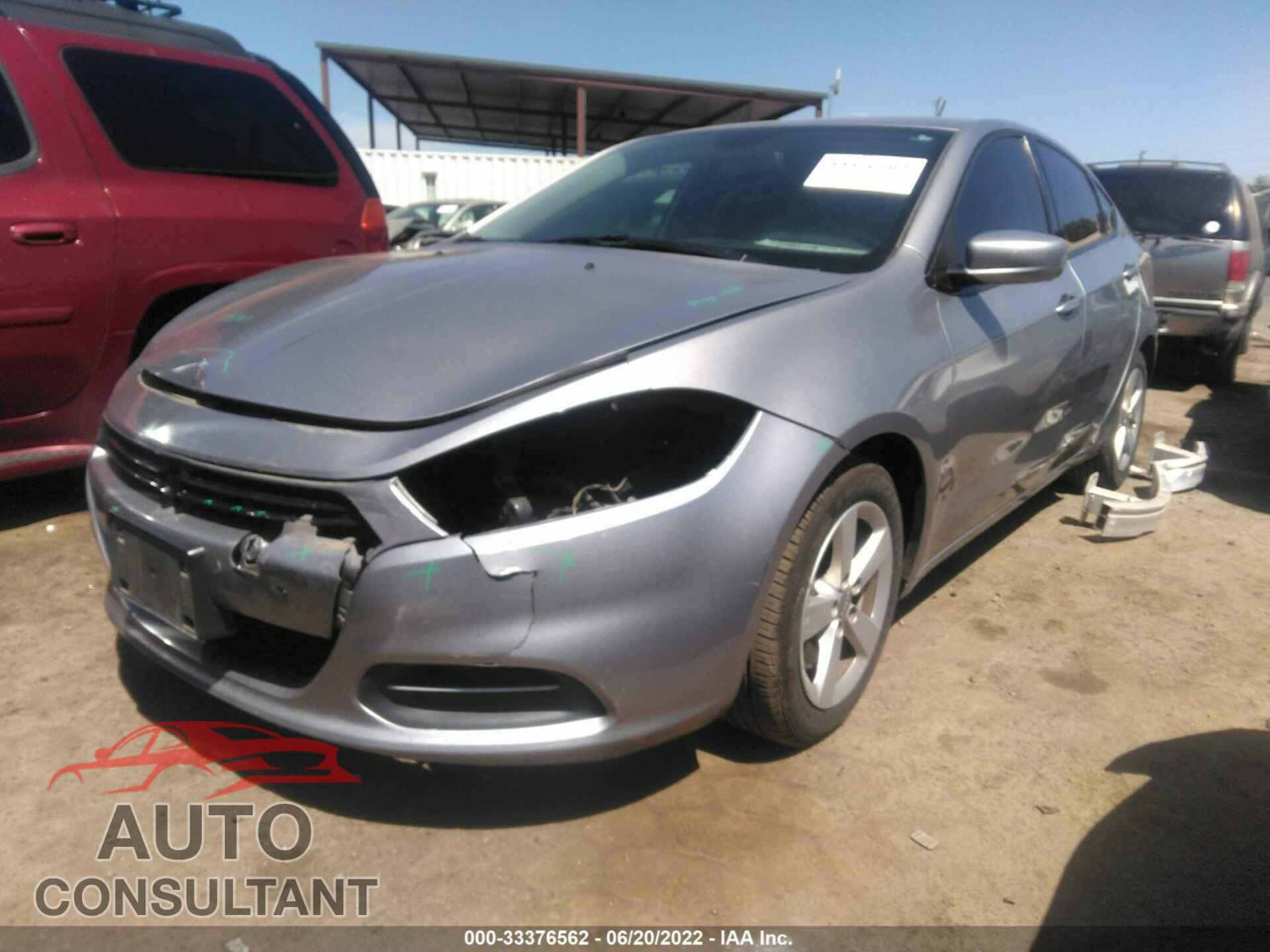 DODGE DART 2016 - 1C3CDFBBXGD538411