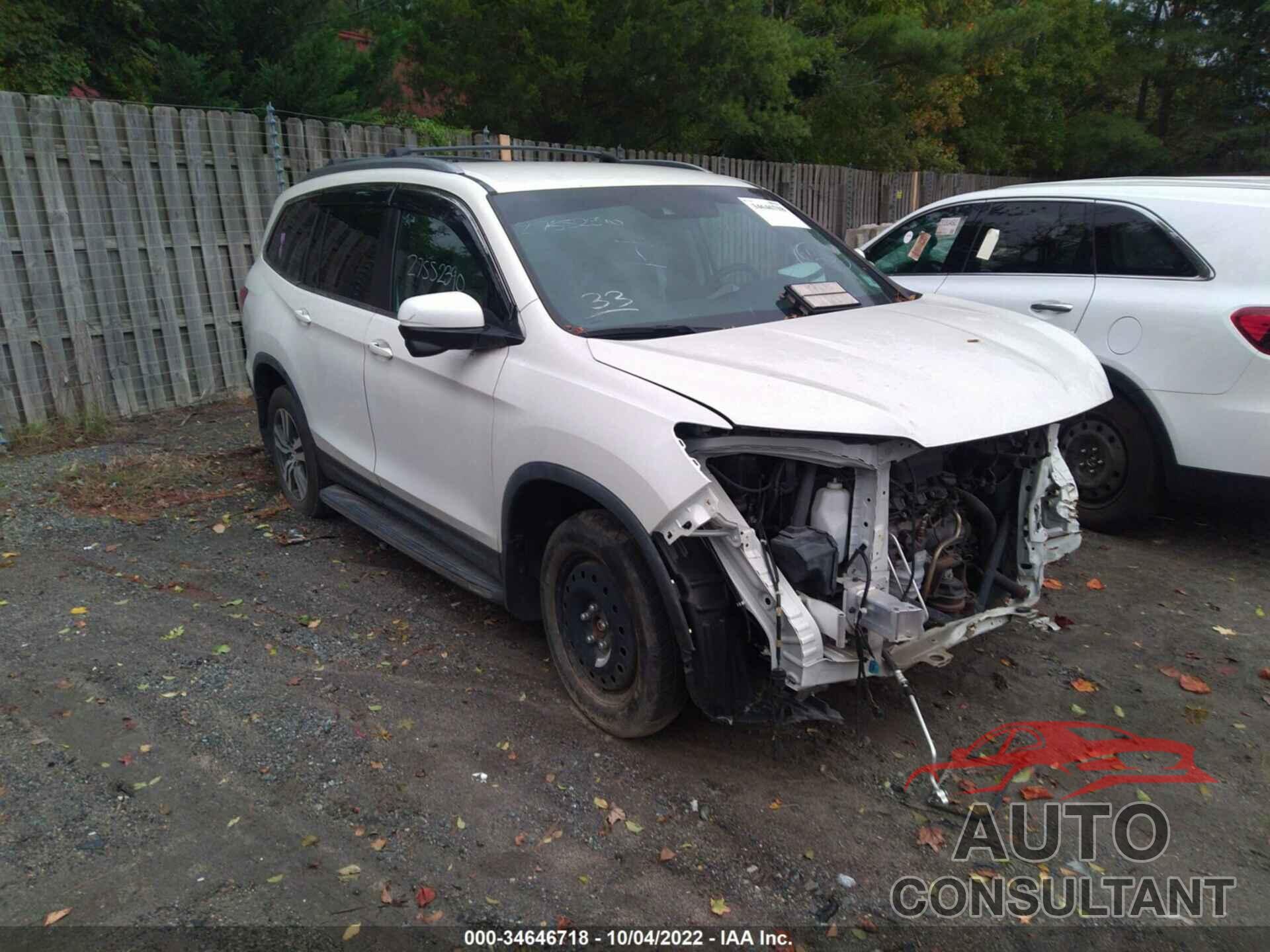 HONDA PILOT 2016 - 5FNYF6H42GB023688