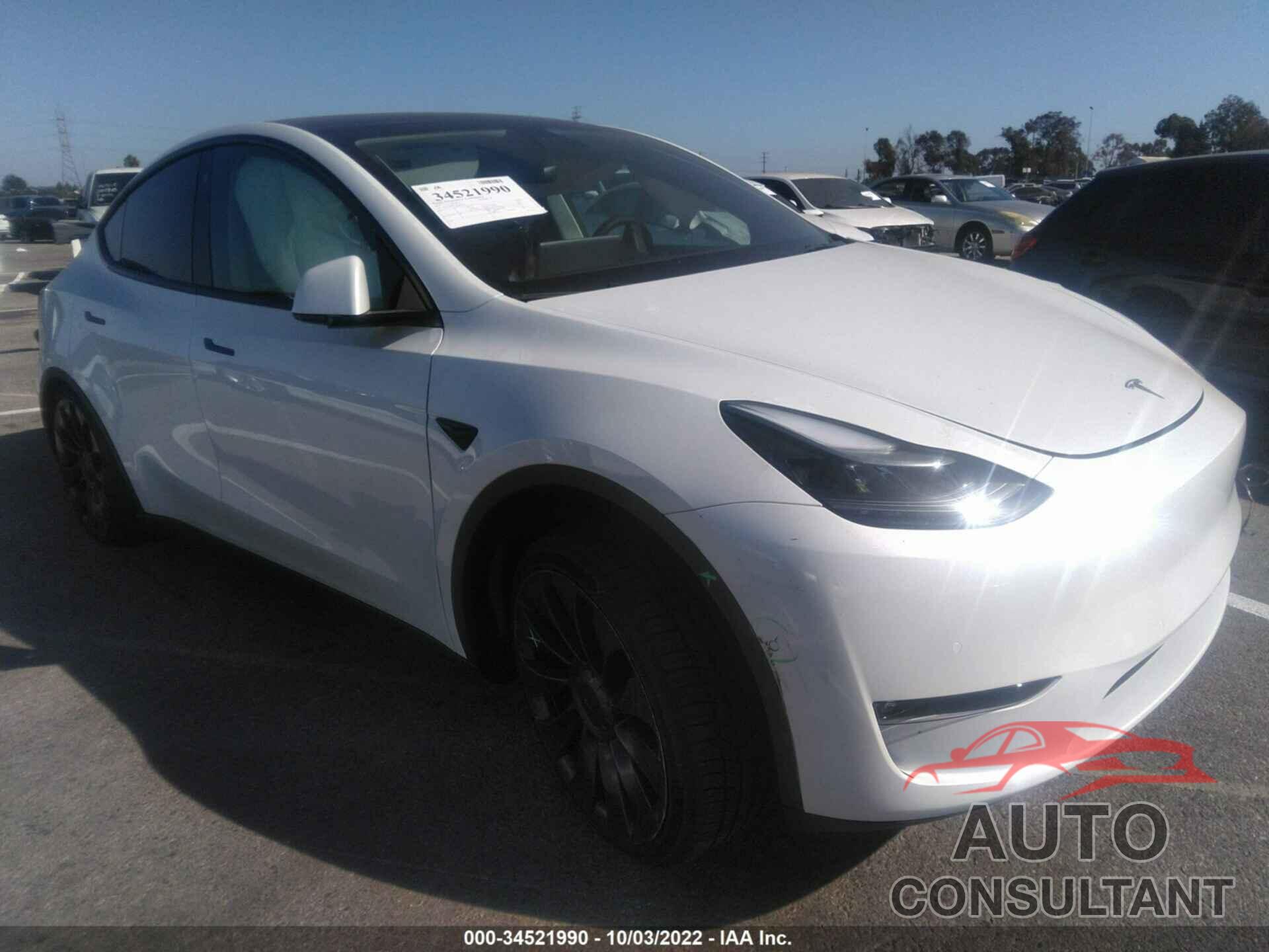 TESLA MODEL Y 2022 - 7SAYGDEF7NF489656