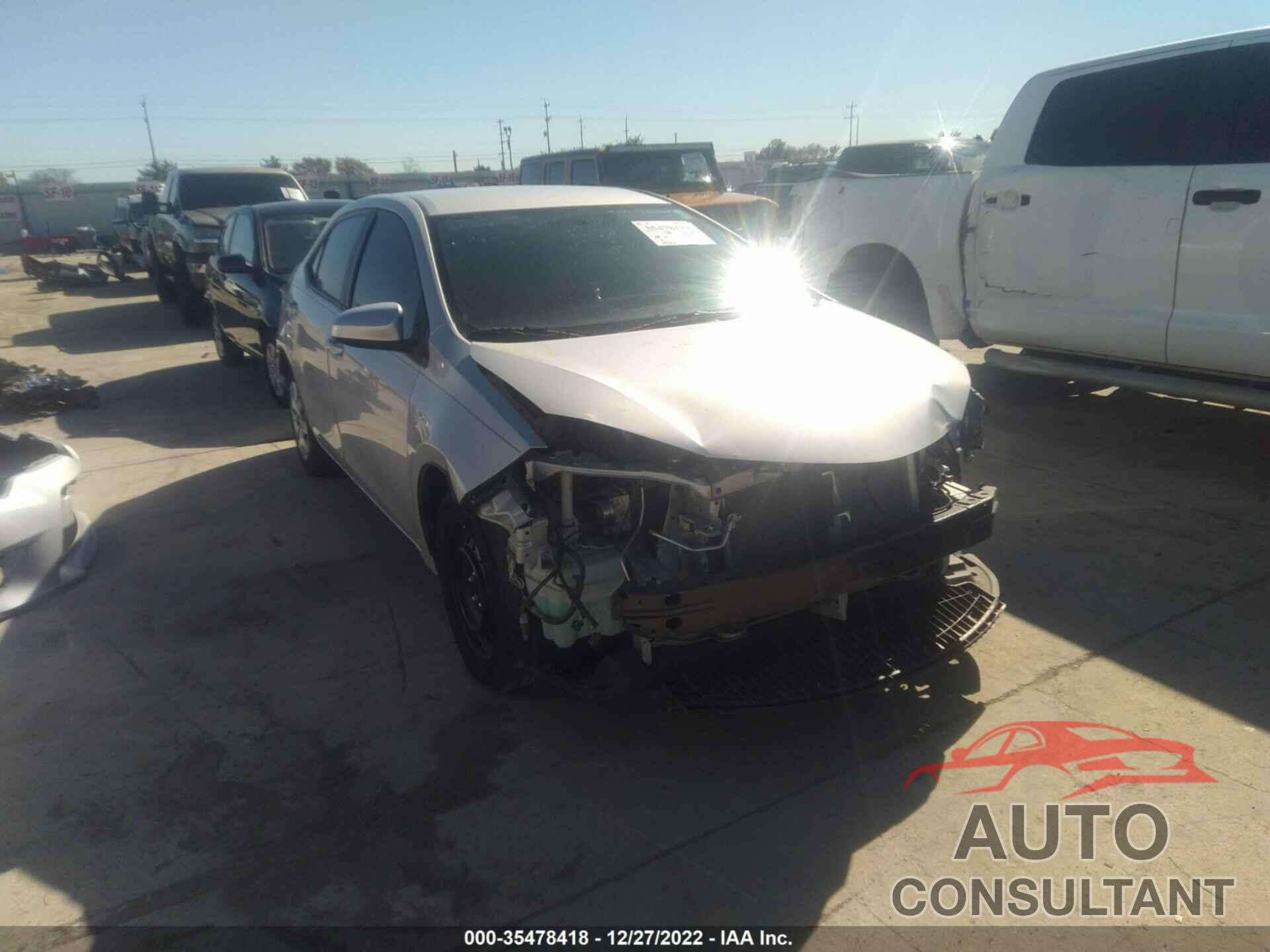 TOYOTA COROLLA 2016 - 2T1BURHE7GC553259