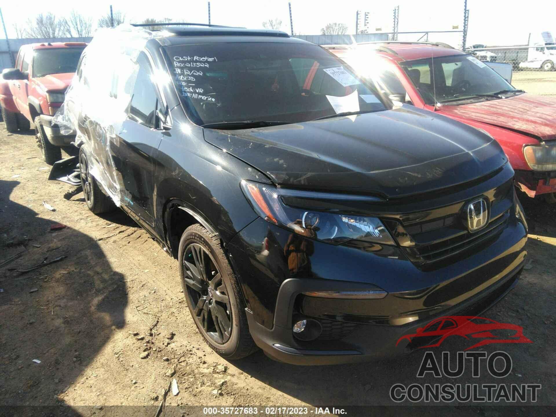 HONDA PILOT 2022 - 5FNYF5H26NB021870