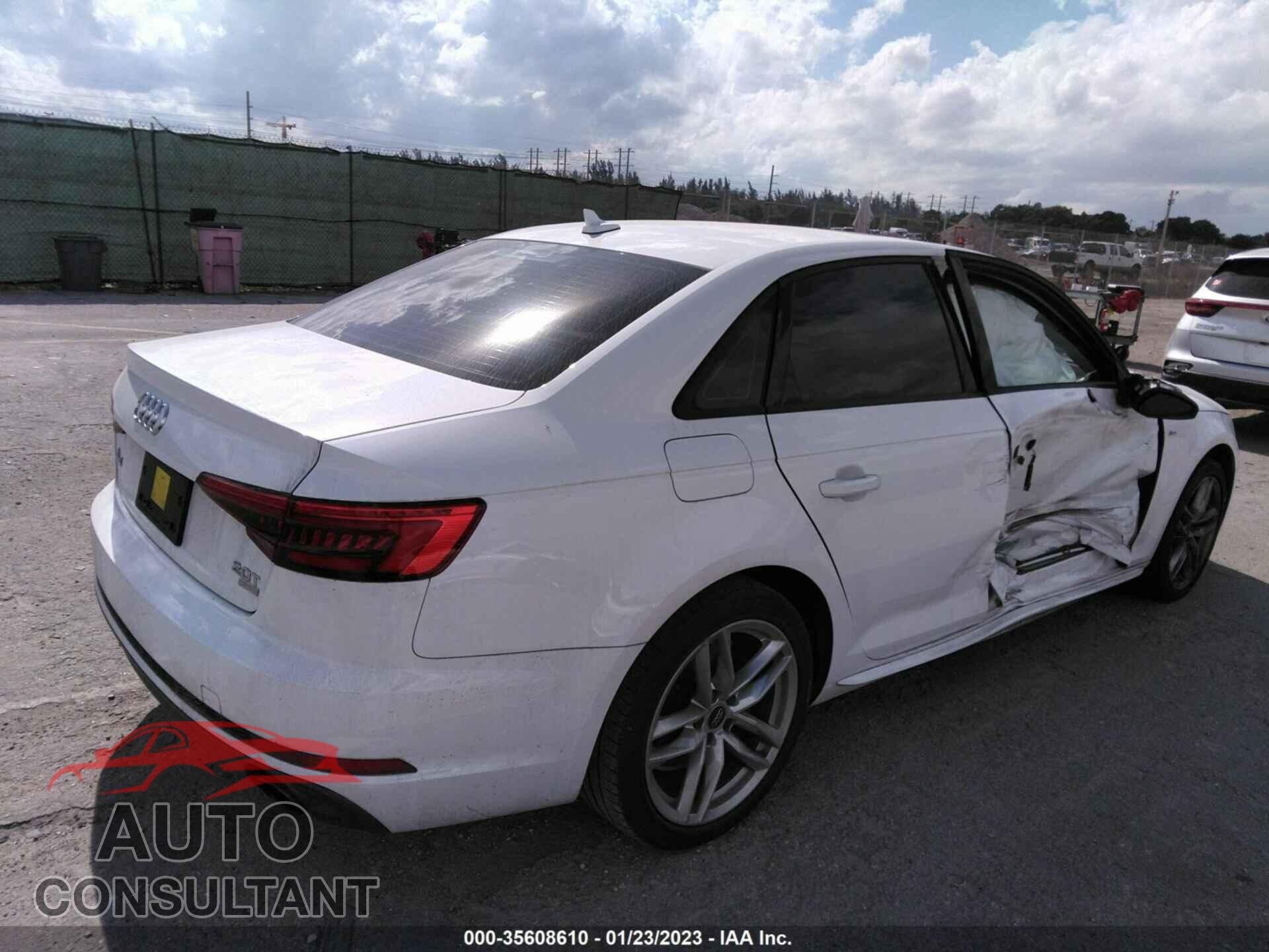 AUDI A4 2017 - WAUKMAF44HN056452