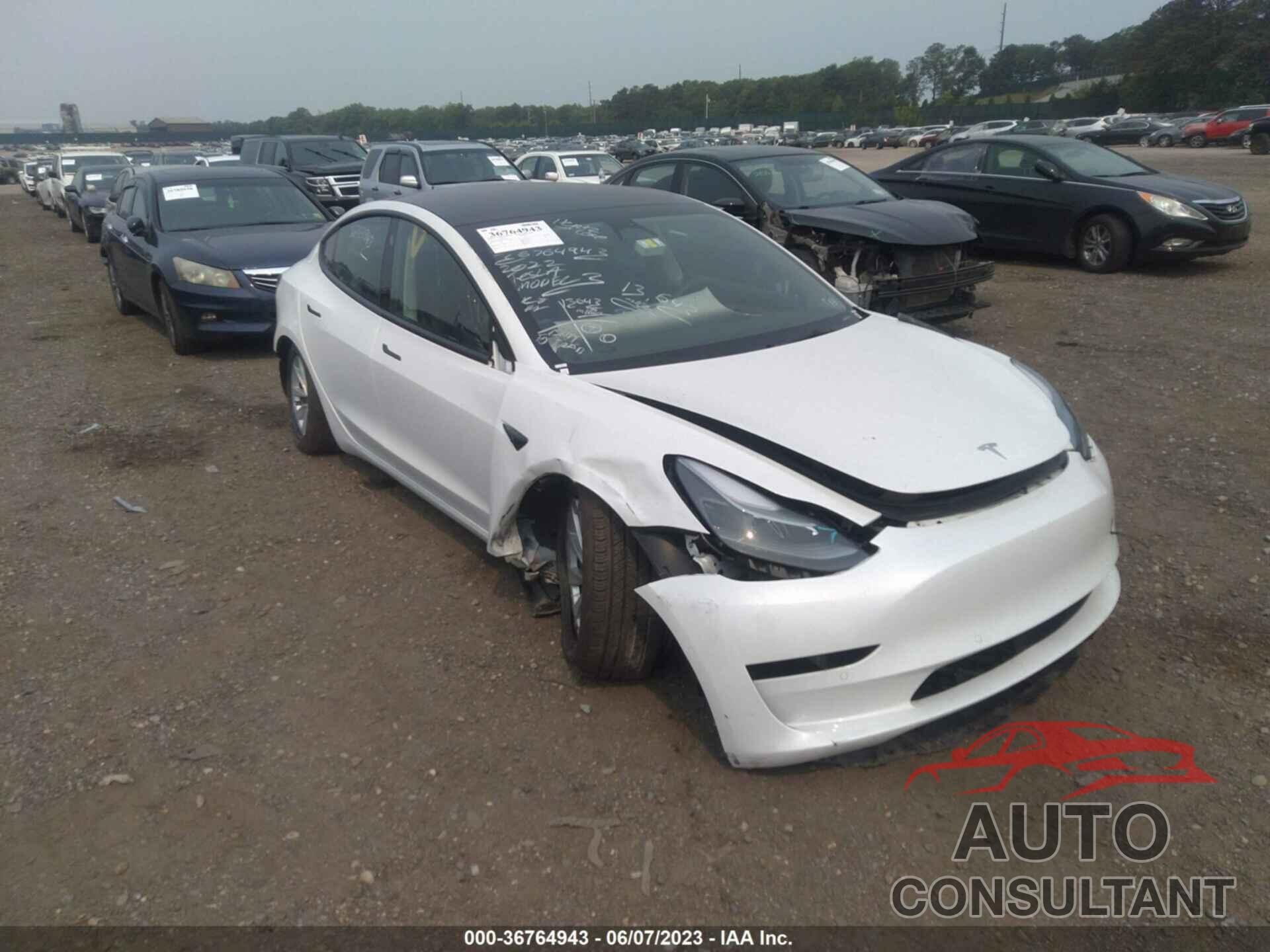 TESLA MODEL 3 2022 - 5YJ3E1EB9NF291332