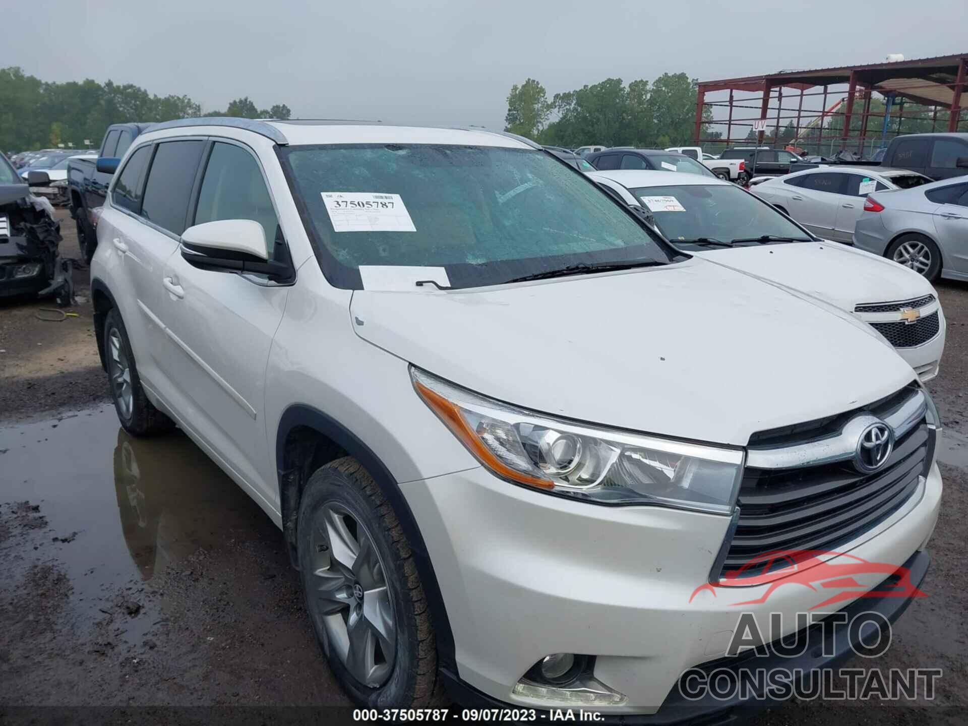 TOYOTA HIGHLANDER 2016 - 5TDDKRFH3GS308557