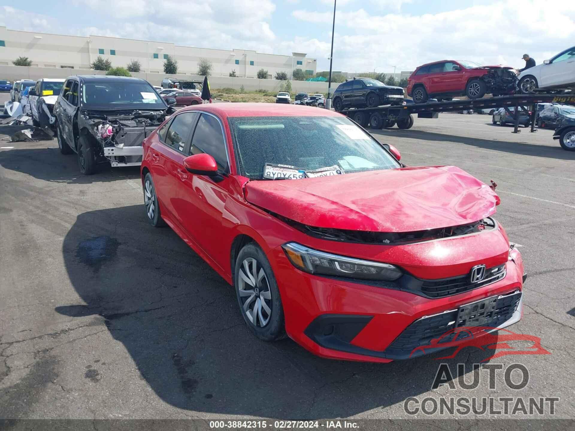 HONDA CIVIC 2022 - 2HGFE2F26NH531420