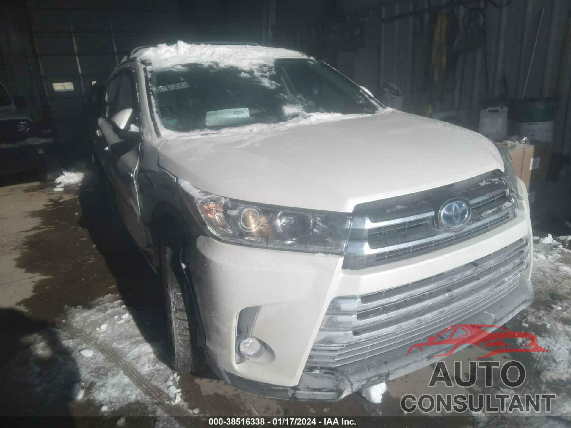 TOYOTA HIGHLANDER HYBRID 2019 - 5TDDGRFH5KS066283