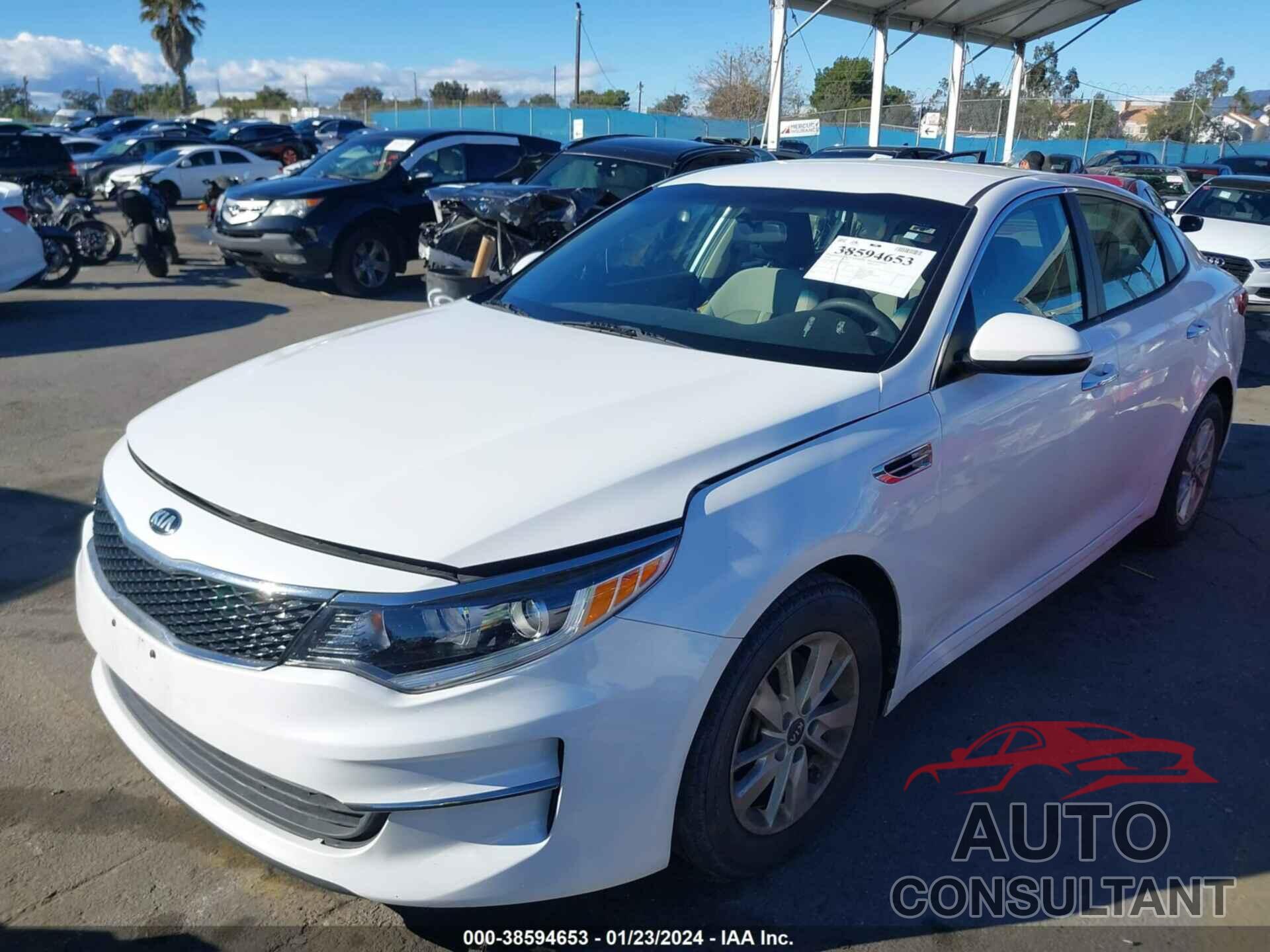 KIA OPTIMA 2016 - KNAGT4L35G5096060