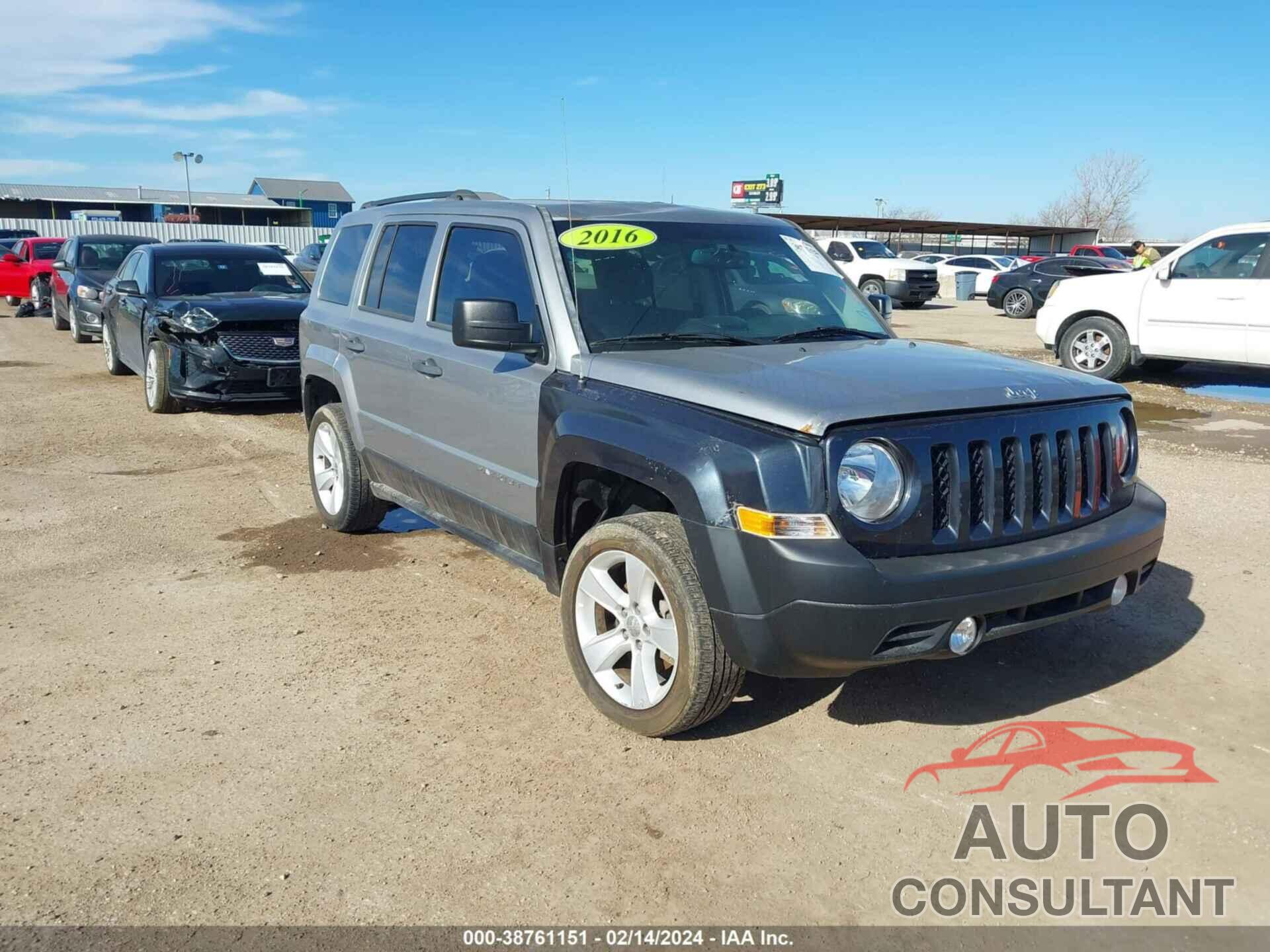 JEEP PATRIOT 2016 - 1C4NJPBB1GD583952