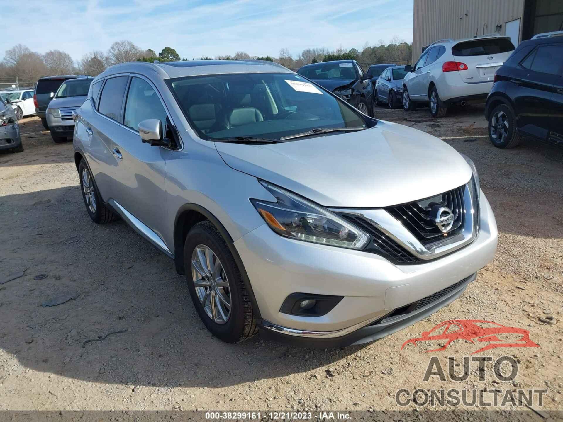 NISSAN MURANO 2018 - 5N1AZ2MH5JN194272