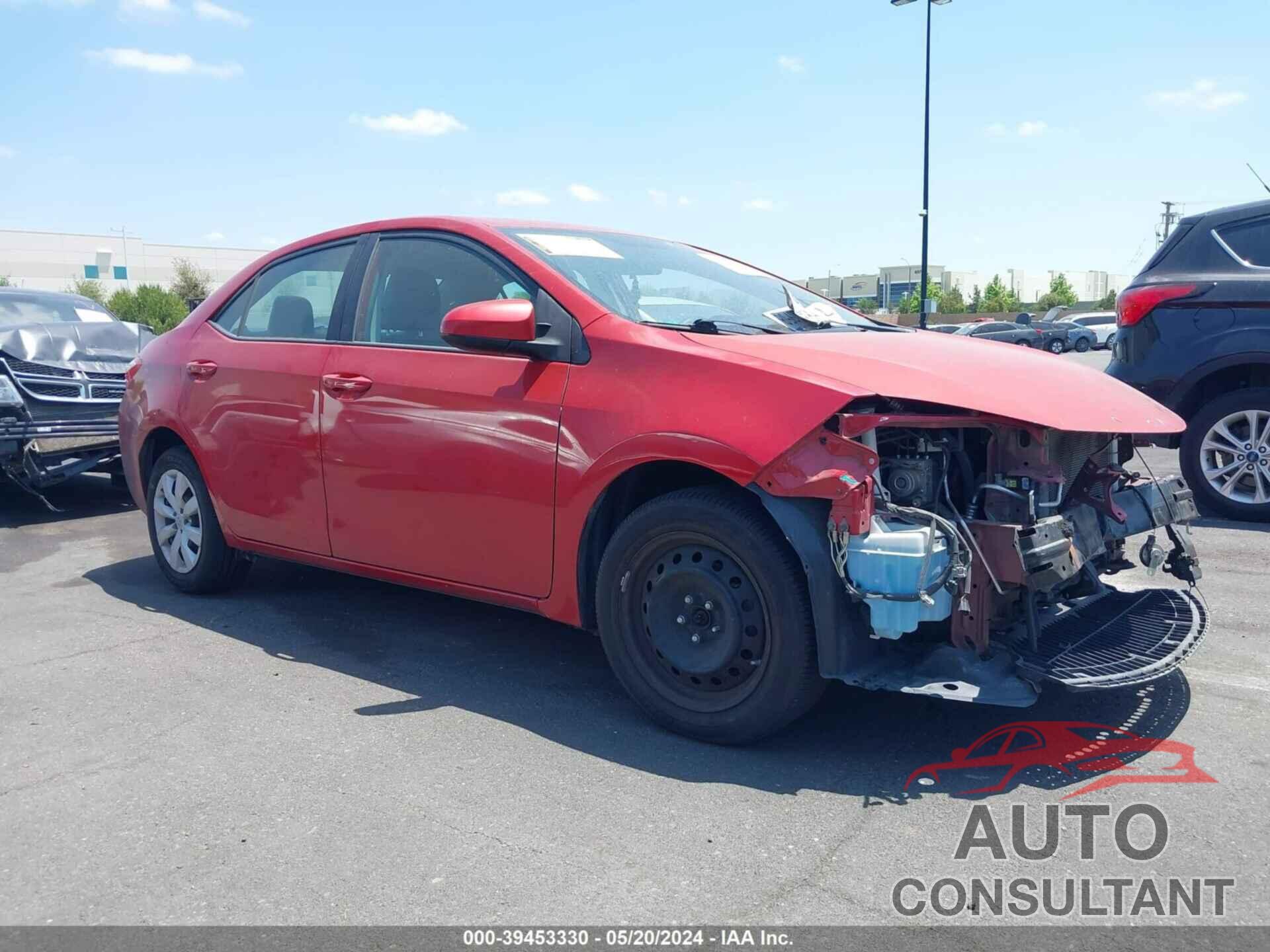 TOYOTA COROLLA 2016 - 5YFBURHE5GP489688